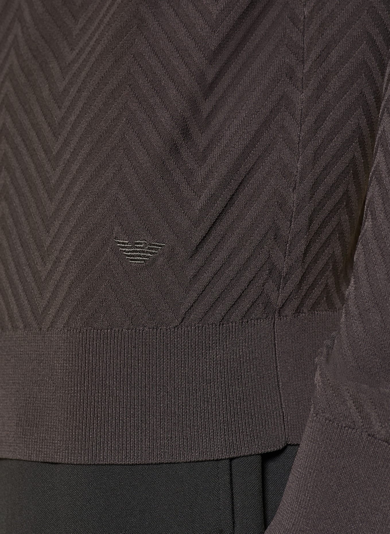 EMPORIO ARMANI Strickjacke: DUNKELBRAUN