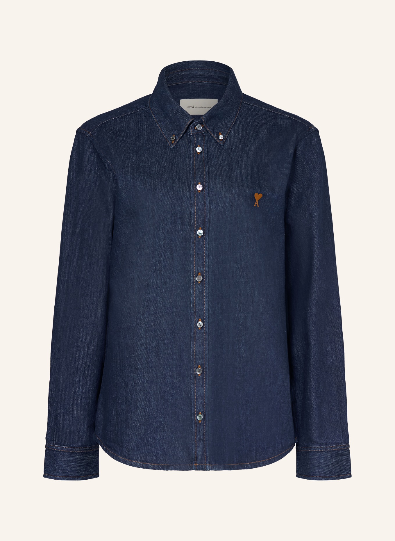 AMI PARIS Jeansbluse: DUNKELBLAU