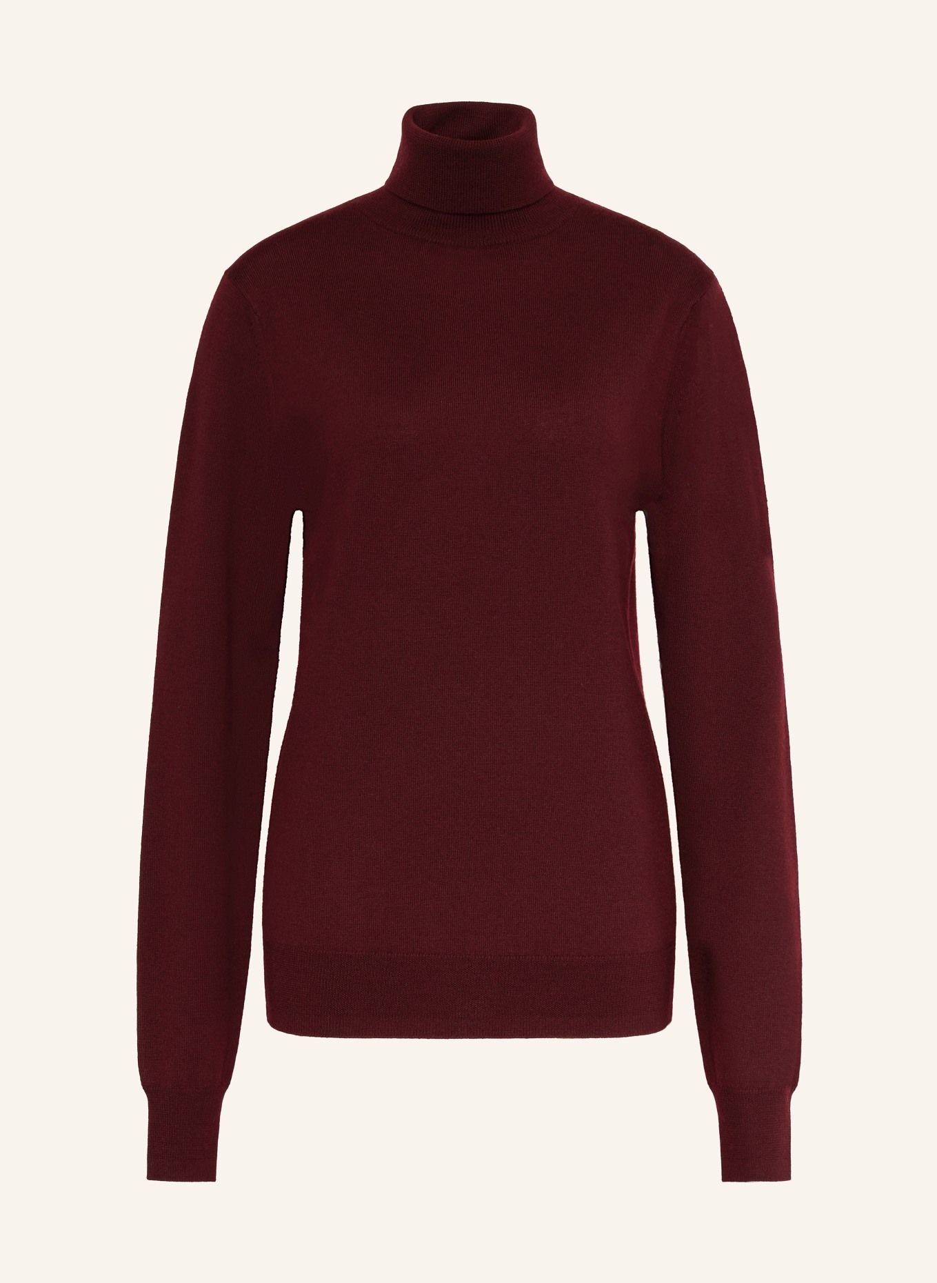 The Frankie Shop Sweter z golfem EVE: CIEMNOCZERWONY