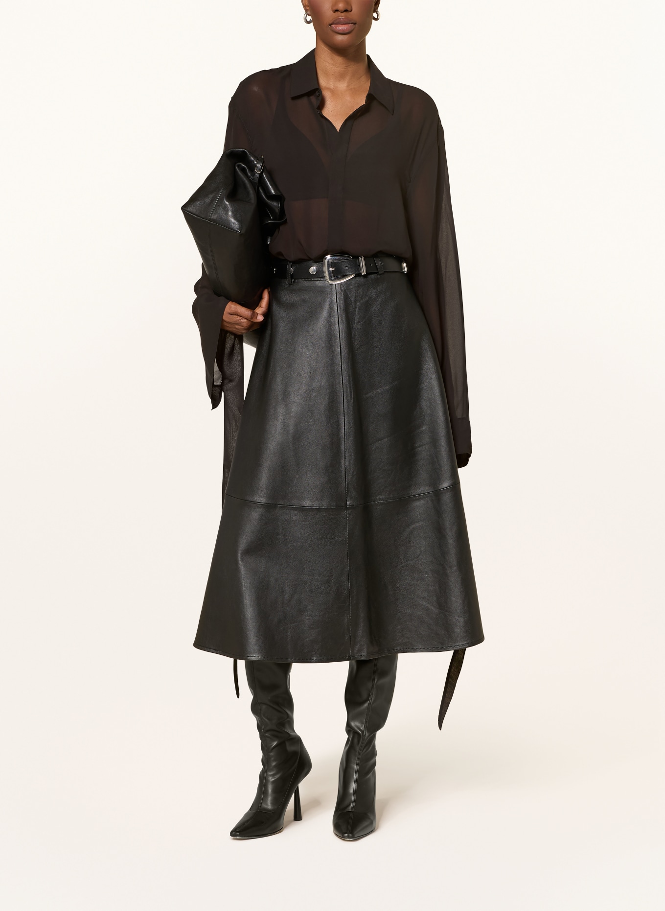 The Frankie Shop Bluzka koszulowa VERLIN: CZARNY