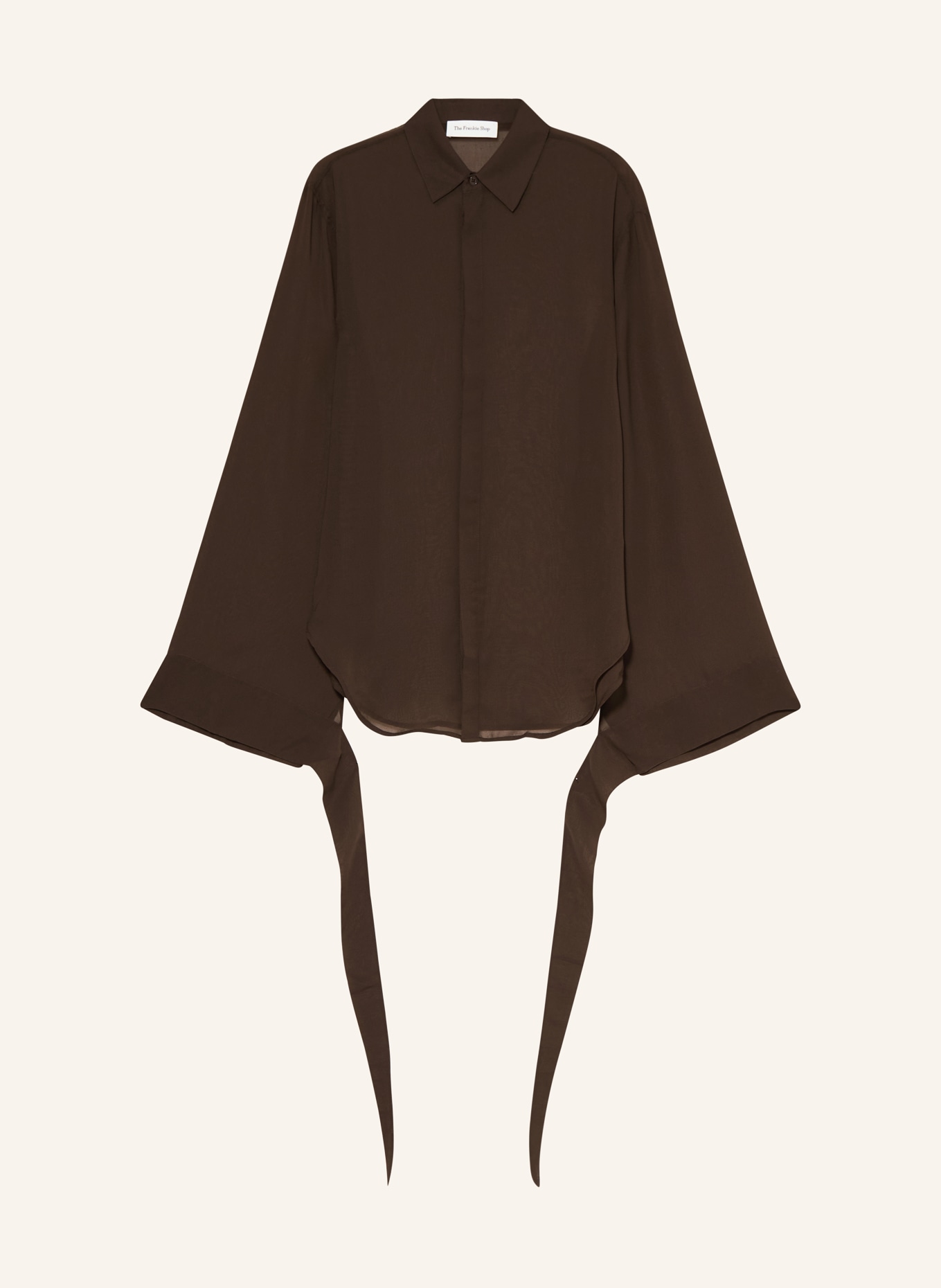 The Frankie Shop Chemisier VERLIN: MARRON FONCÉ
