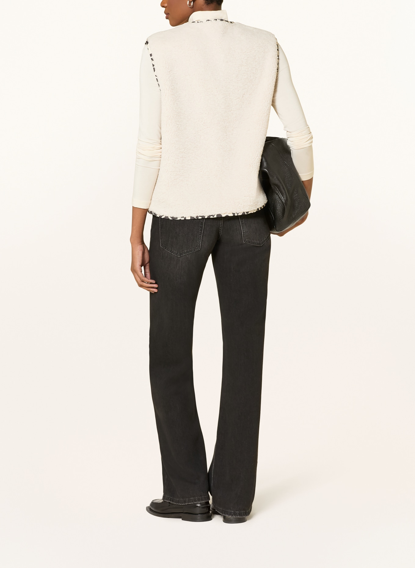 VIVI MARI Teddyfell-Weste: ECRU