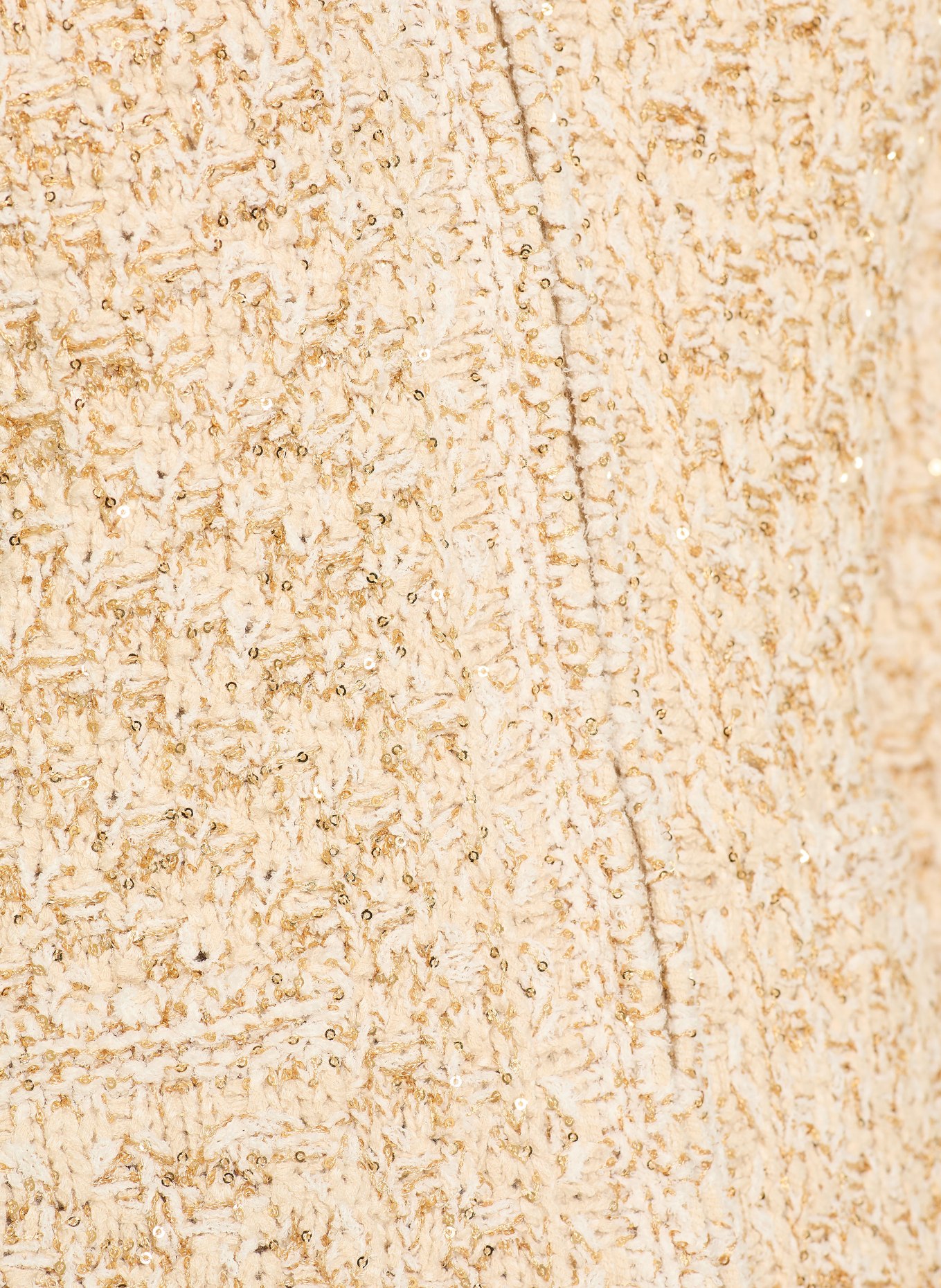 FABIANA FILIPPI Cardigan with sequins: CREAM / GOLD