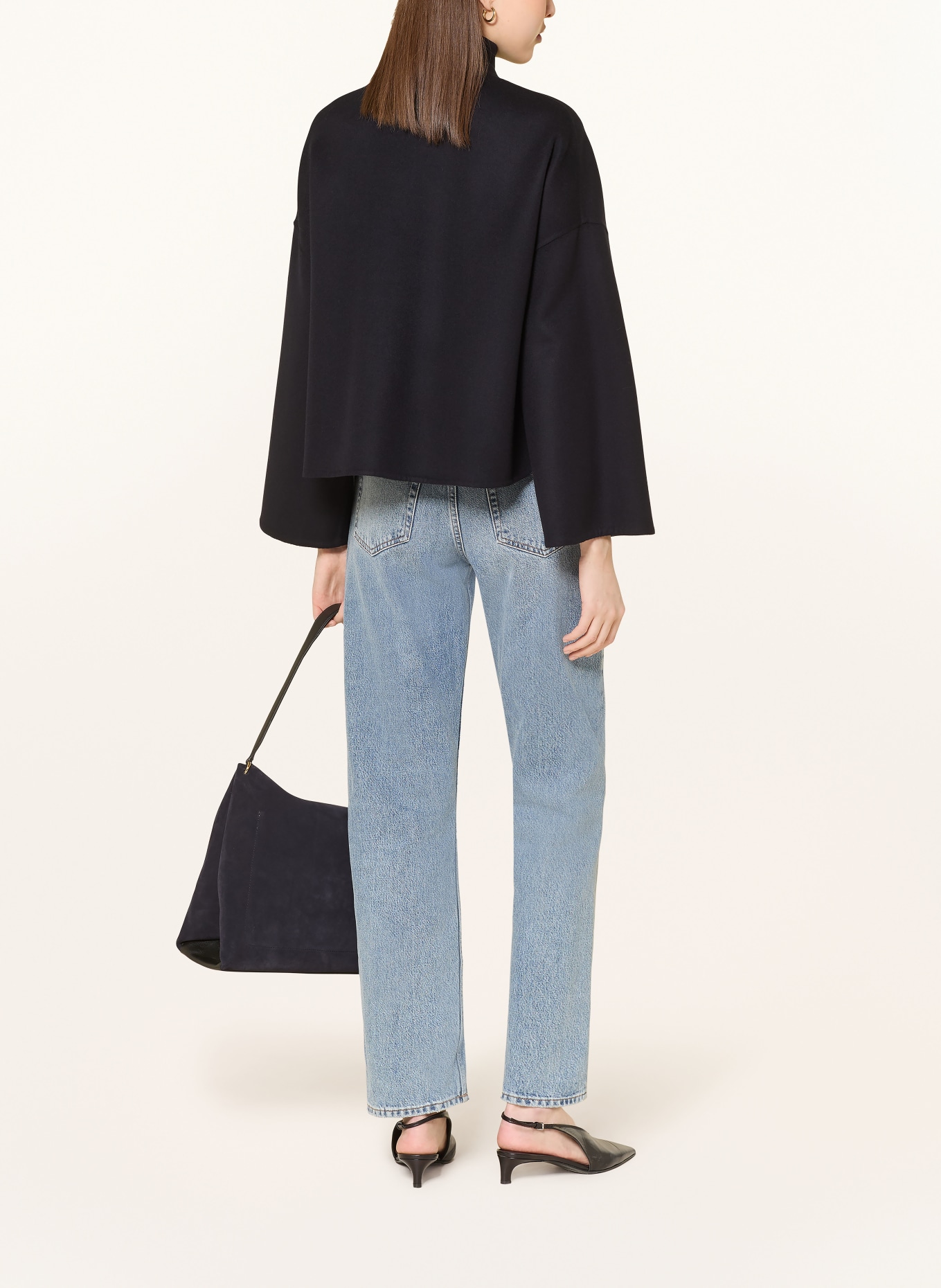 FABIANA FILIPPI Jacke aus Merinowolle: DUNKELBLAU