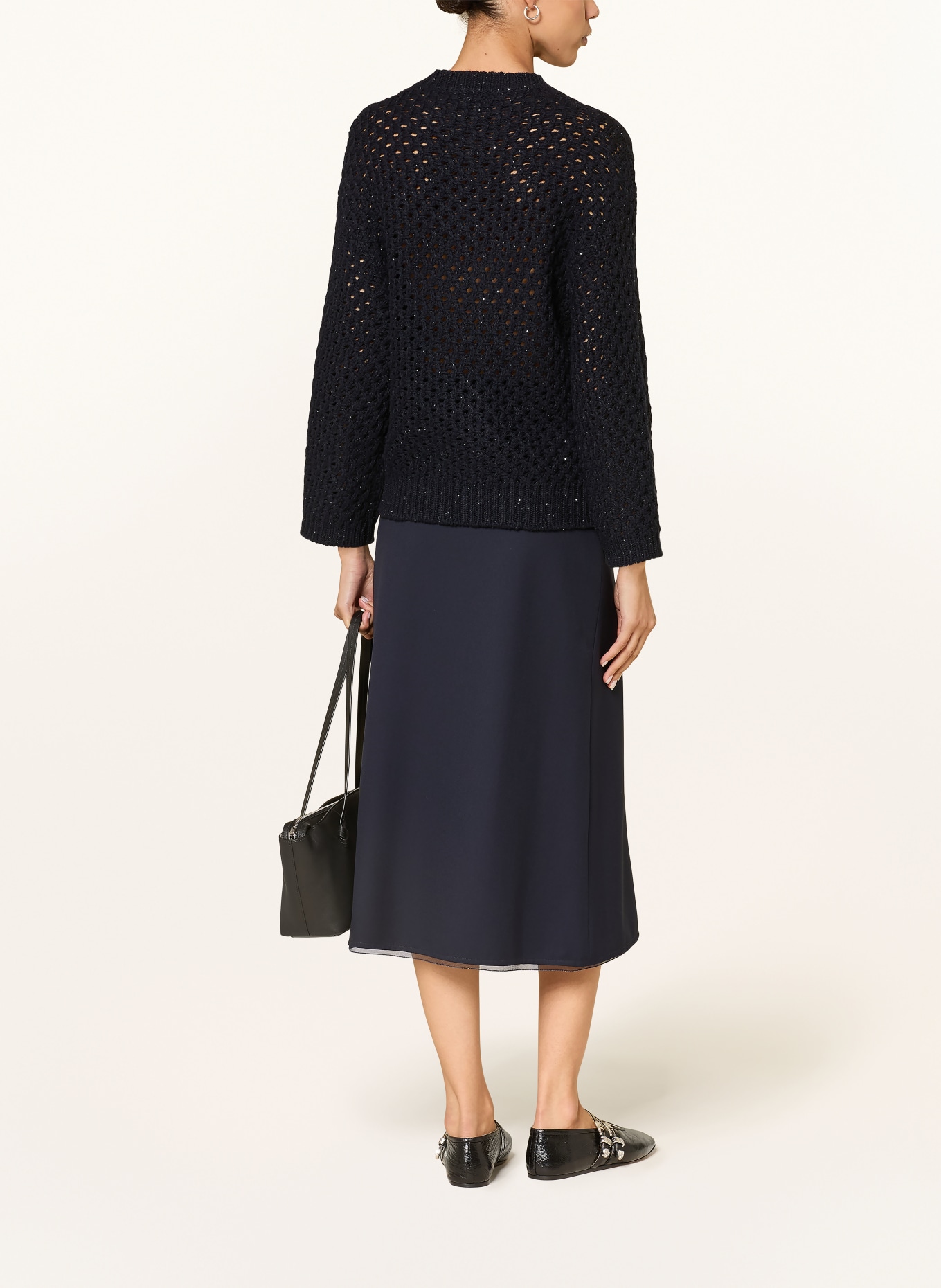 FABIANA FILIPPI Svetr s flitry: TMAVĚ MODRÁ