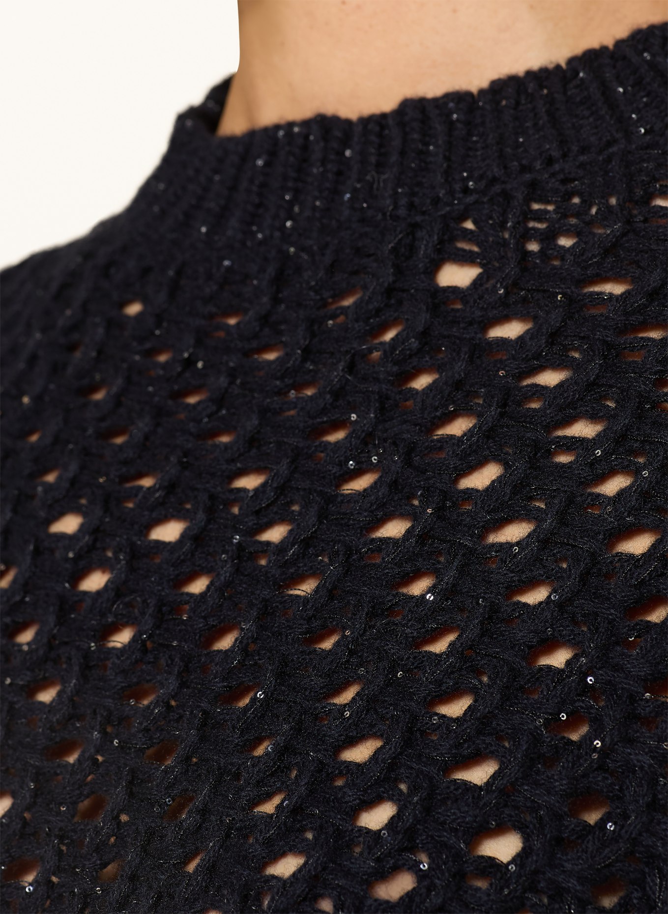 FABIANA FILIPPI Svetr s flitry: TMAVĚ MODRÁ