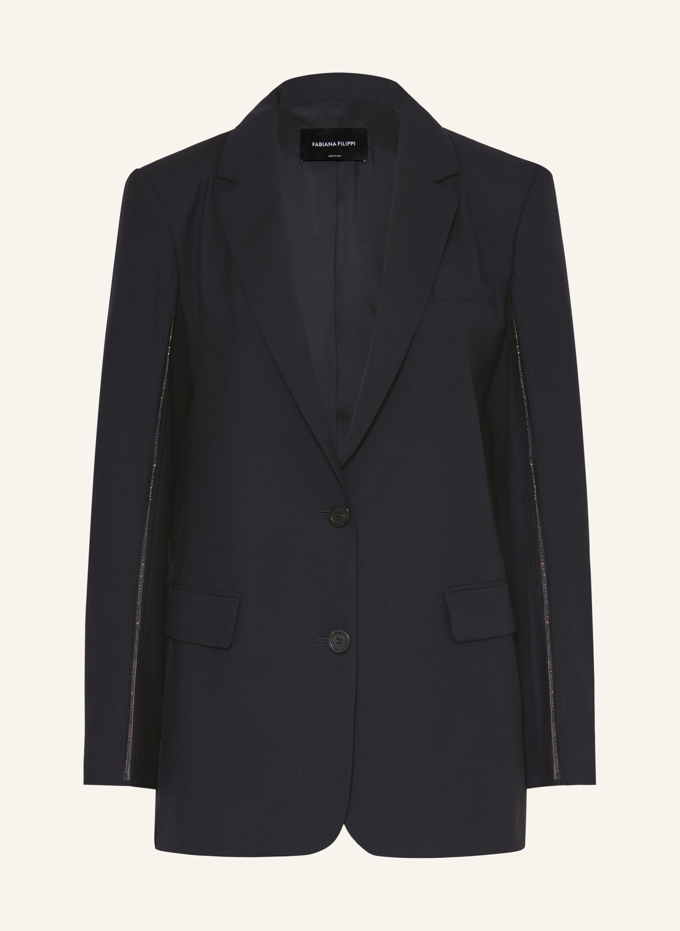 FABIANA FILIPPI Blazer mit Schmucksteinen: DUNKELBLAU