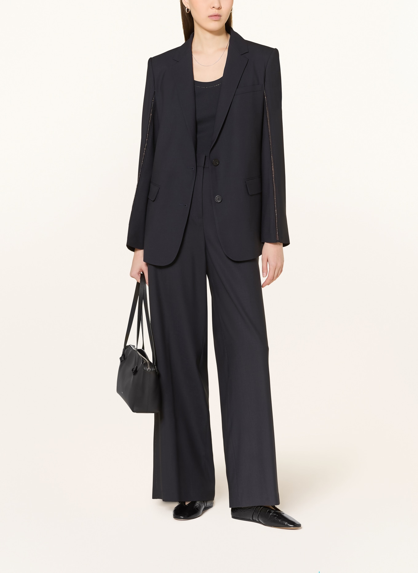 FABIANA FILIPPI Blazer mit Schmucksteinen: DUNKELBLAU