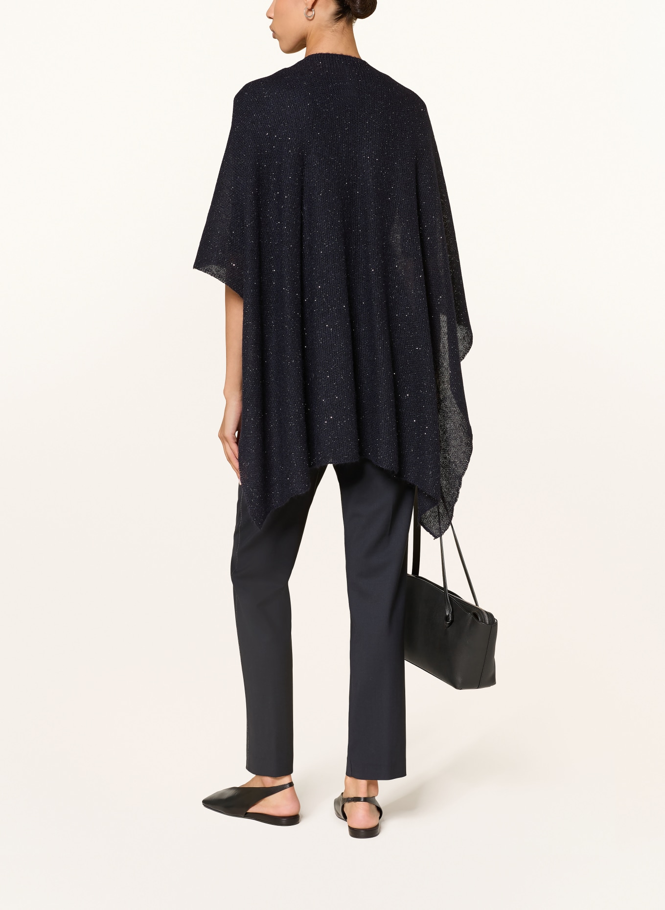 FABIANA FILIPPI Jogging-style pants: DARK BLUE