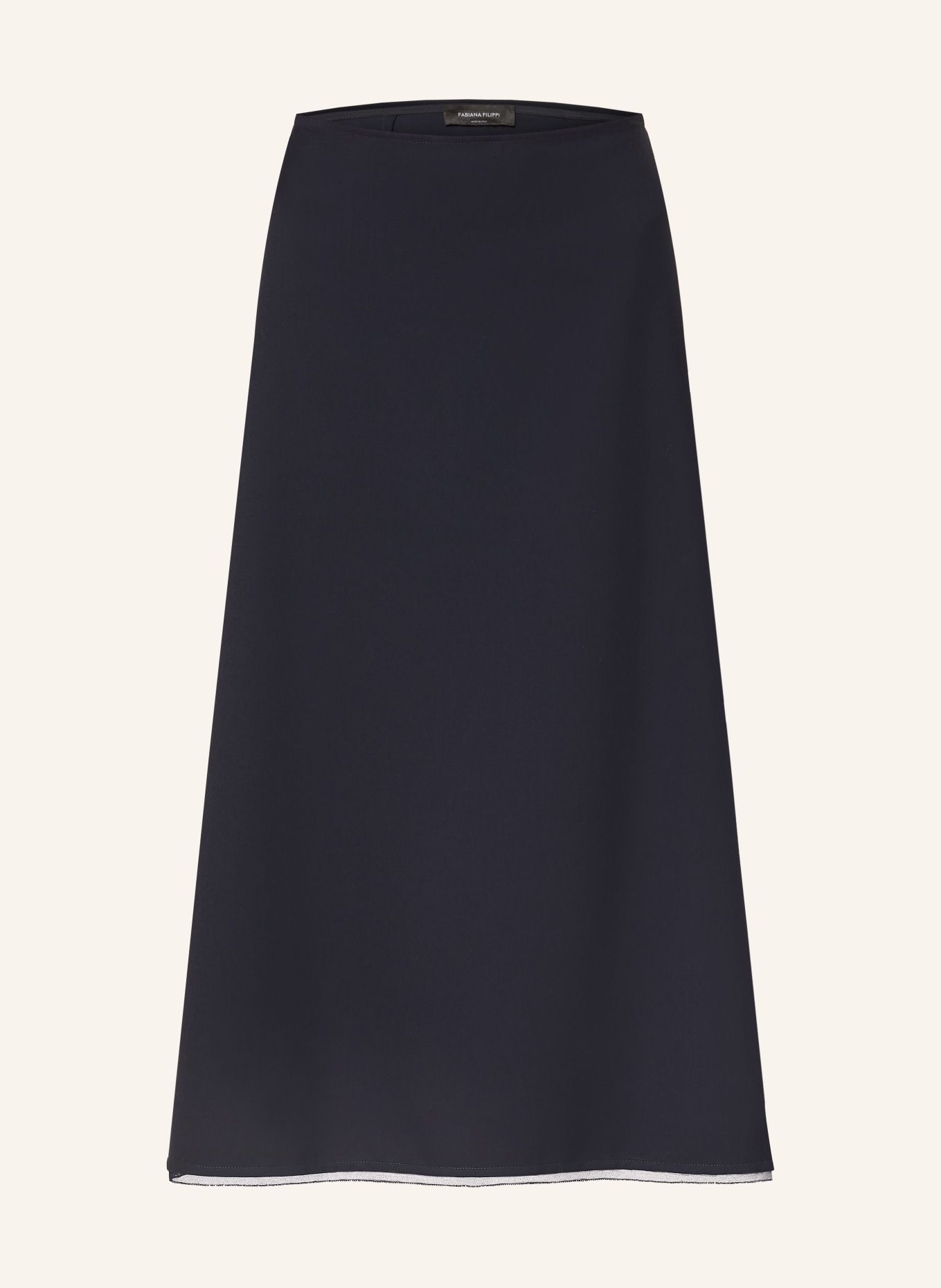 FABIANA FILIPPI Rock mit Schmucksteinen: DUNKELBLAU