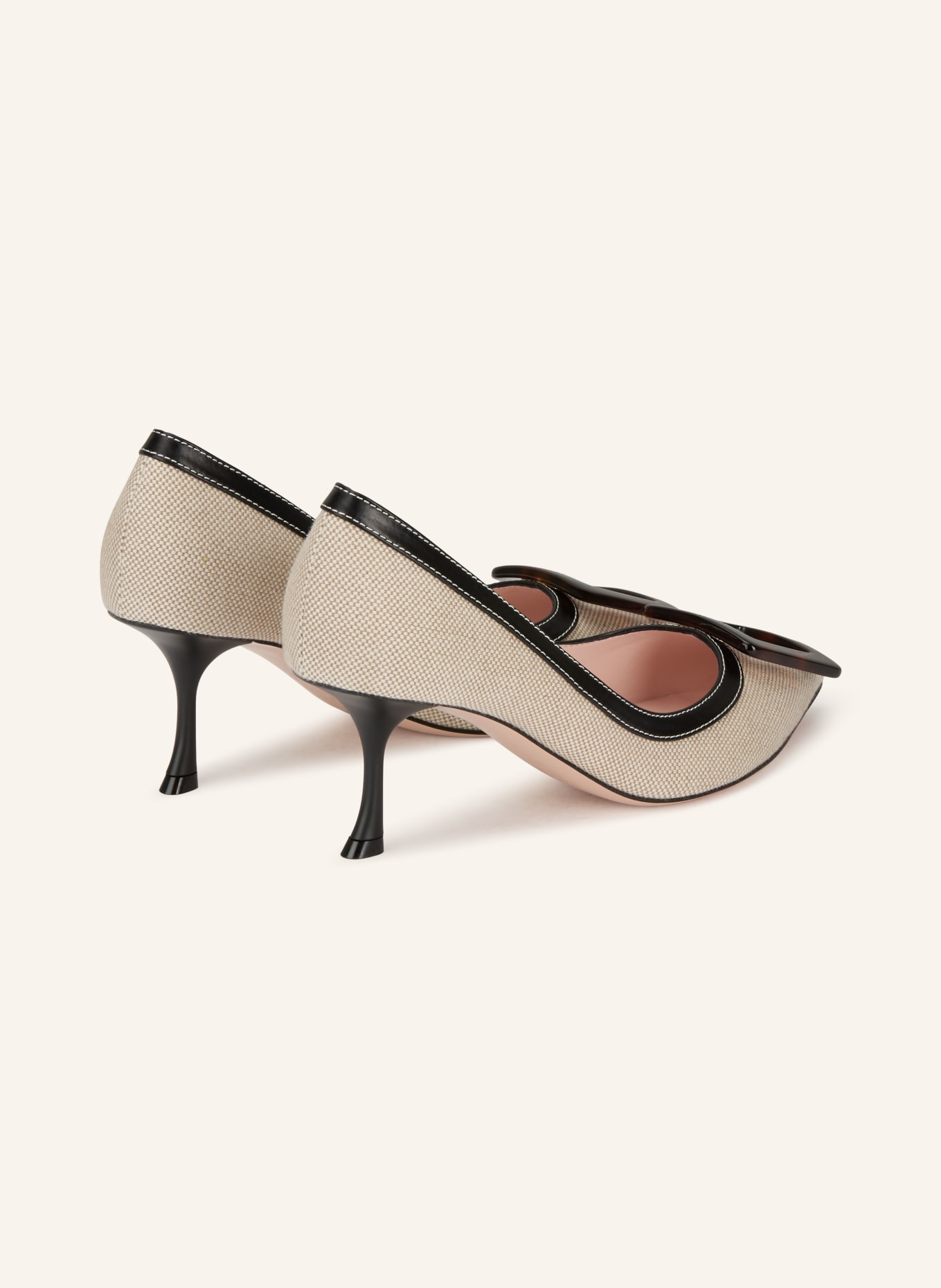 Roger Vivier Pumps VIV' IN THE CITY: HELLBRAUN / CREME / SCHWARZ