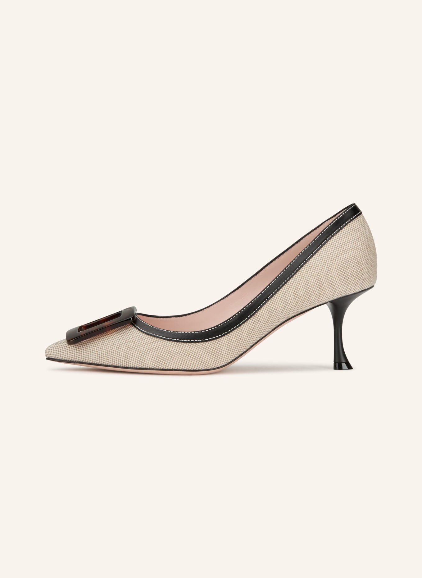 Roger Vivier Pumps VIV' IN THE CITY: HELLBRAUN / CREME / SCHWARZ