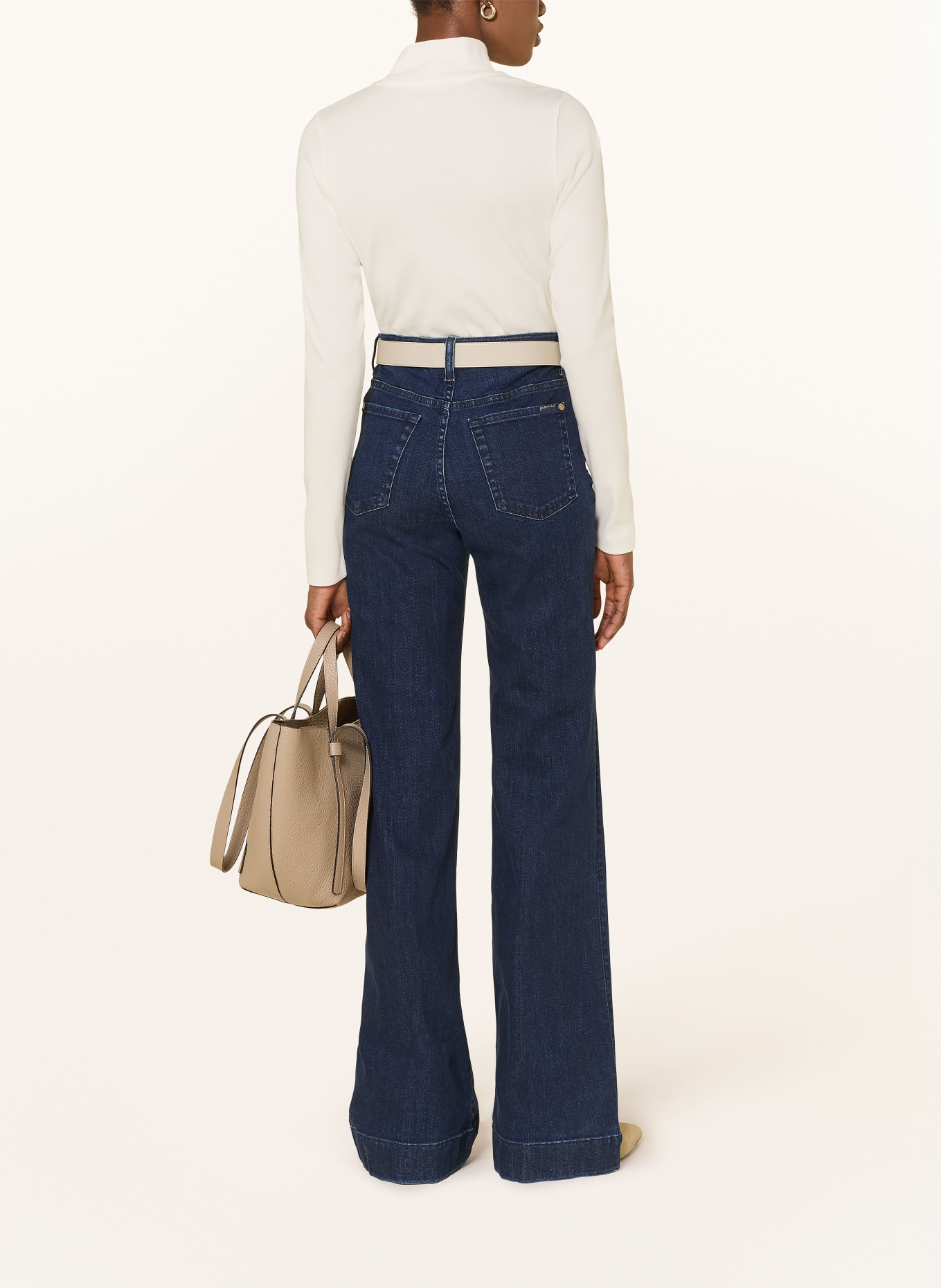 REISS POLLY long-sleeved shirt: WHITE