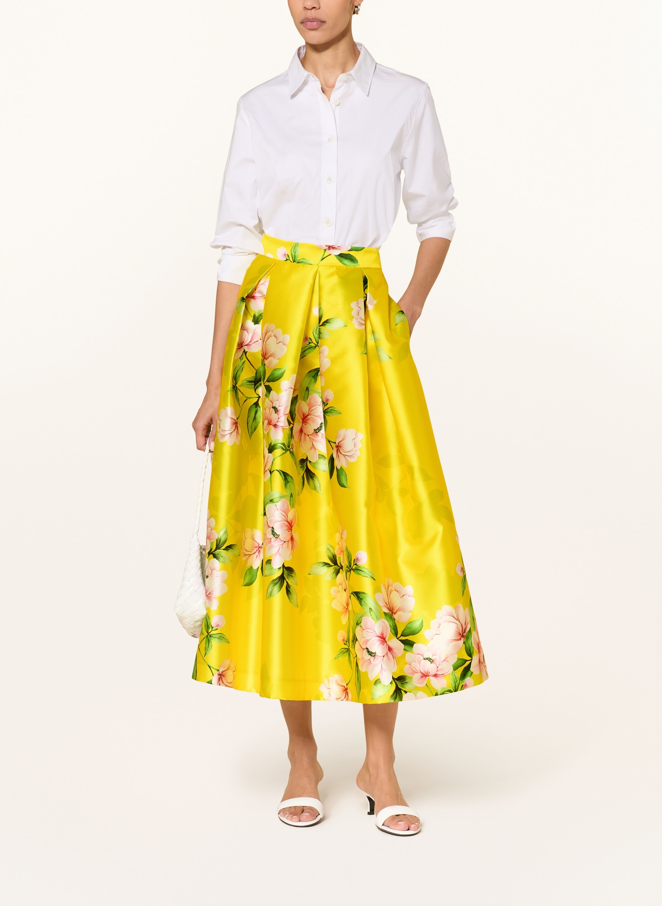 LUNATICA MILANO saténová sukně: NEONOVĚ ŽLUTÁ / RŮŽOVÁ / ZELENÁ