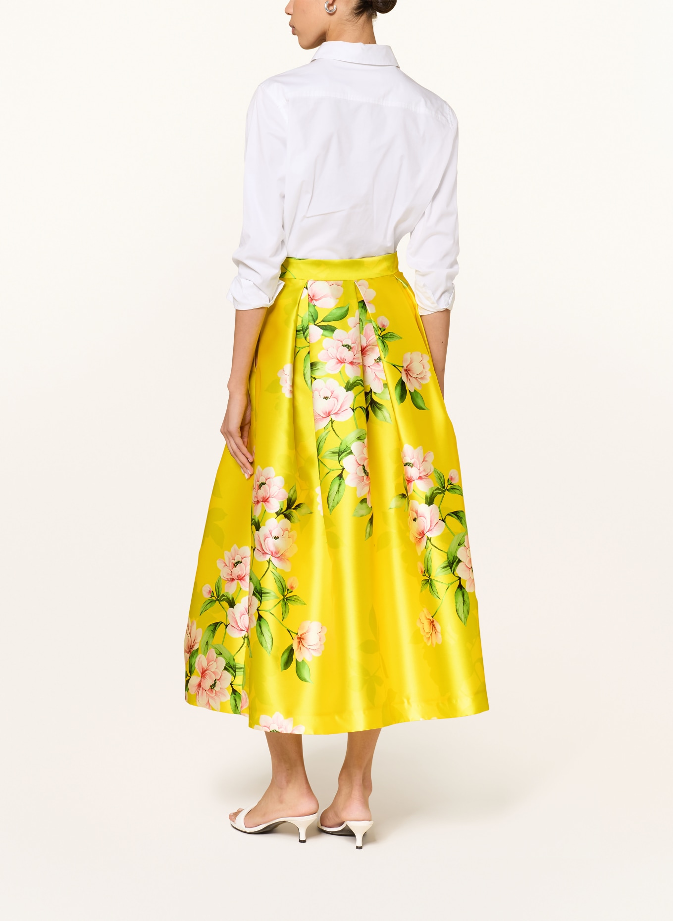 LUNATICA MILANO saténová sukně: NEONOVĚ ŽLUTÁ / RŮŽOVÁ / ZELENÁ