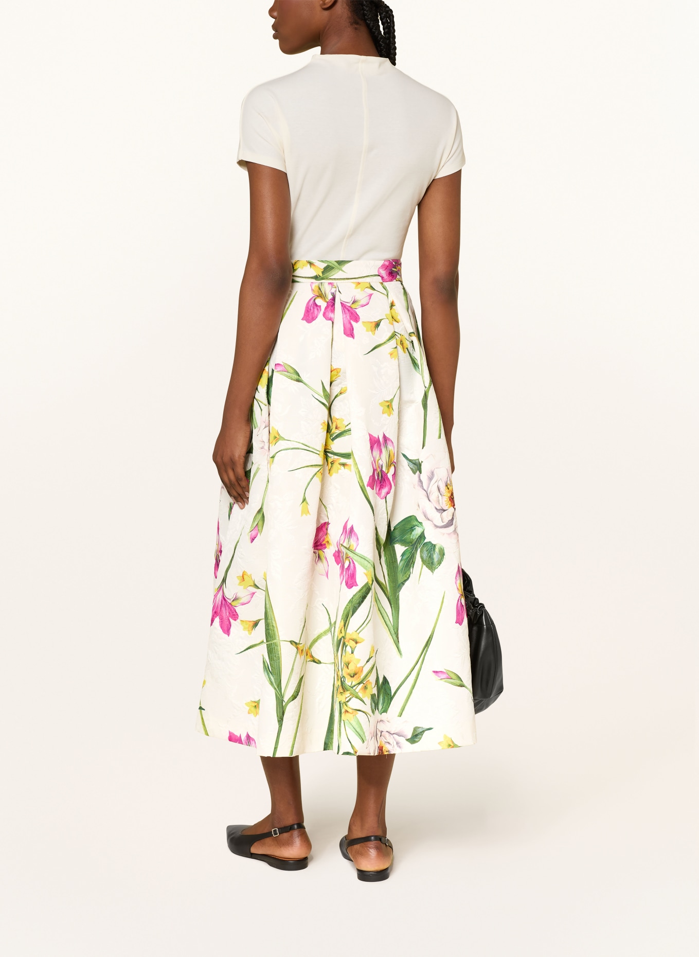 LUNATICA MILANO Jacquard-Rock: CREME / PINK / GRÜN