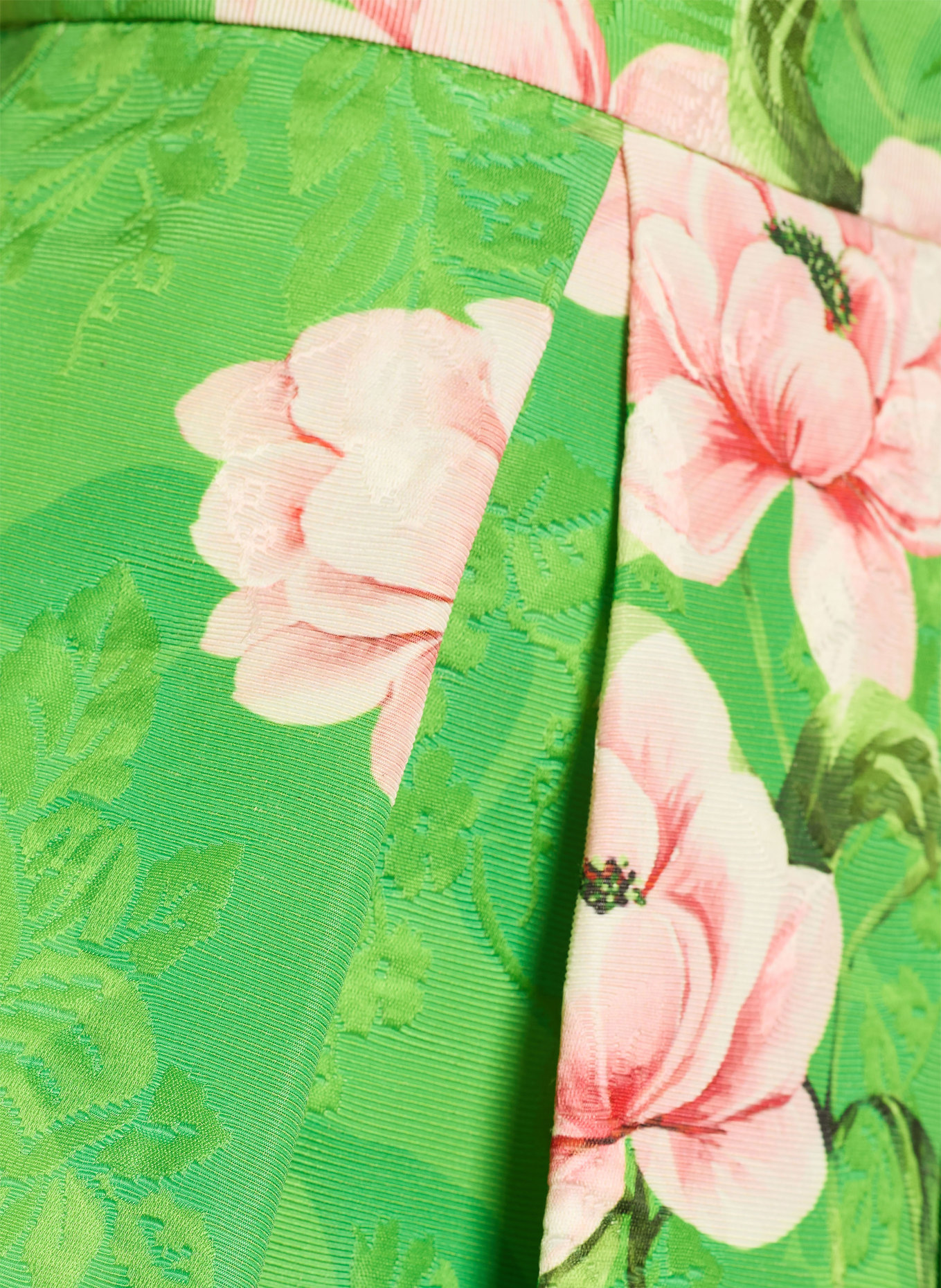 LUNATICA MILANO jacquard skirt: NEON GREEN / LIGHT PINK / PINK