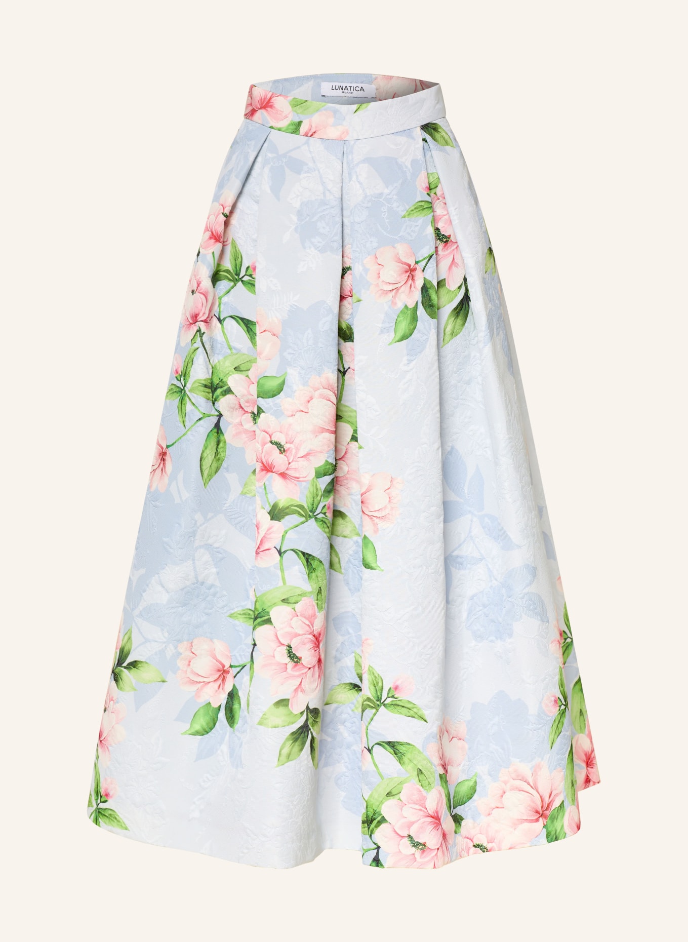 LUNATICA MILANO Spódnica żakardowa: JASNONIEBIESKI / RÓŻOWY / ZIELONY