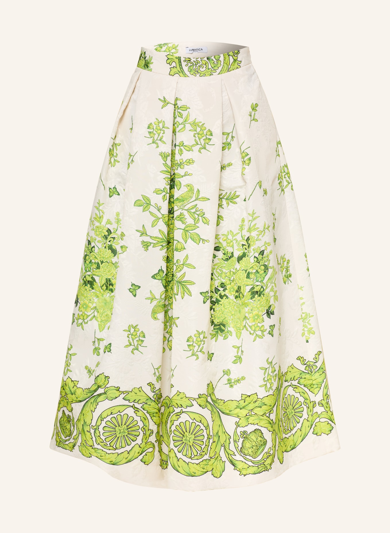 LUNATICA MILANO Jacquard-Rock: CREME / HELLGRÜN