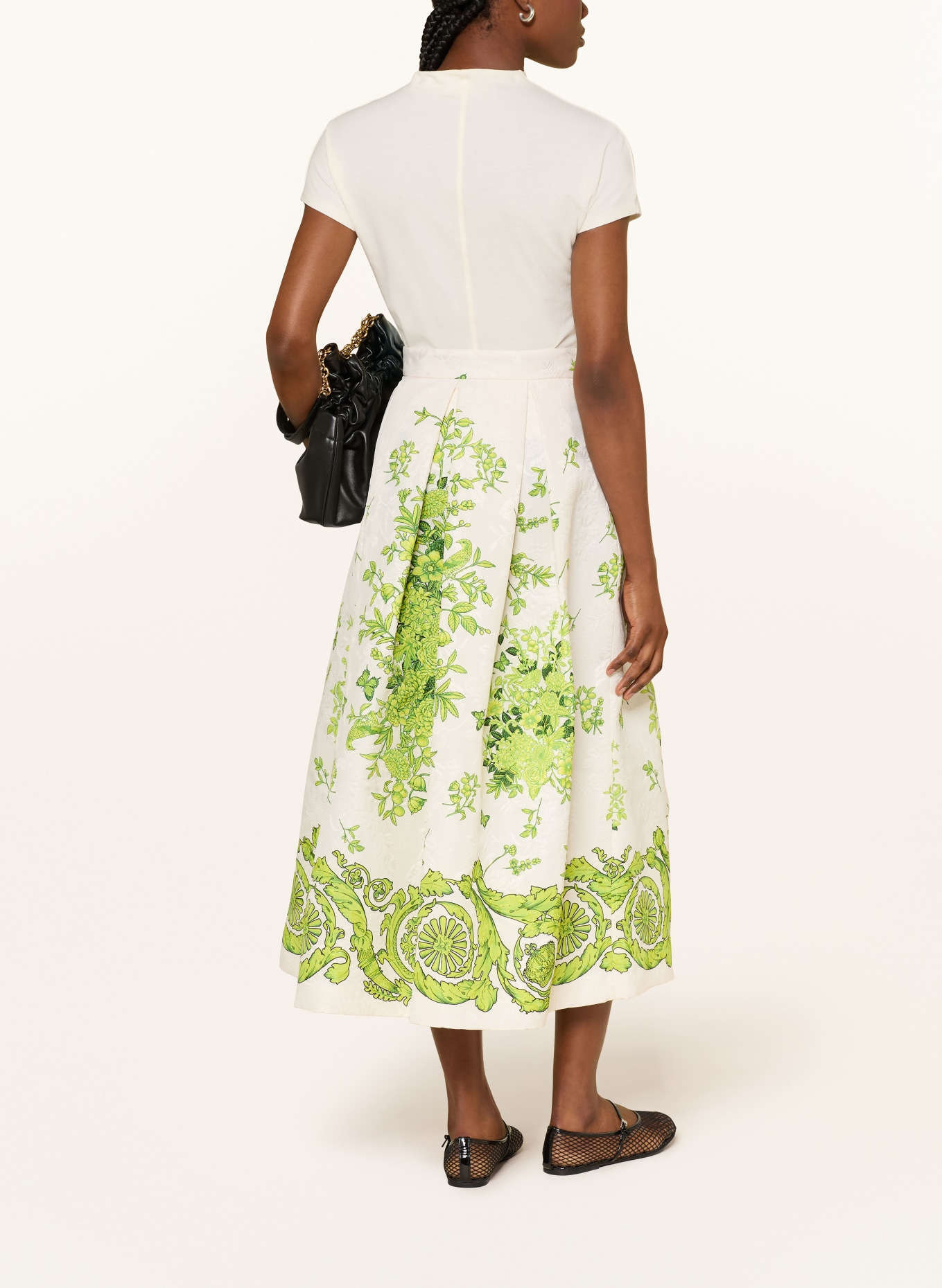 LUNATICA MILANO Jacquard-Rock: CREME / HELLGRÜN