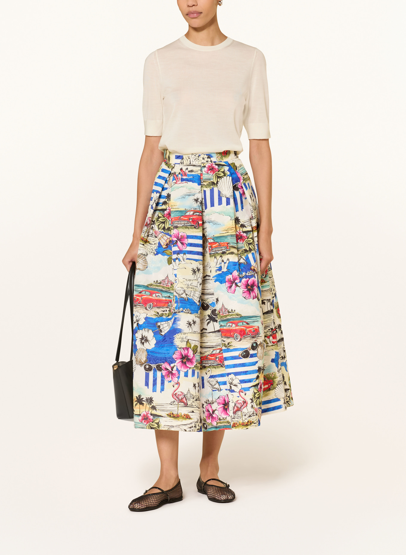 LUNATICA MILANO Jacquard-Rock: WEISS / ROT / BLAU