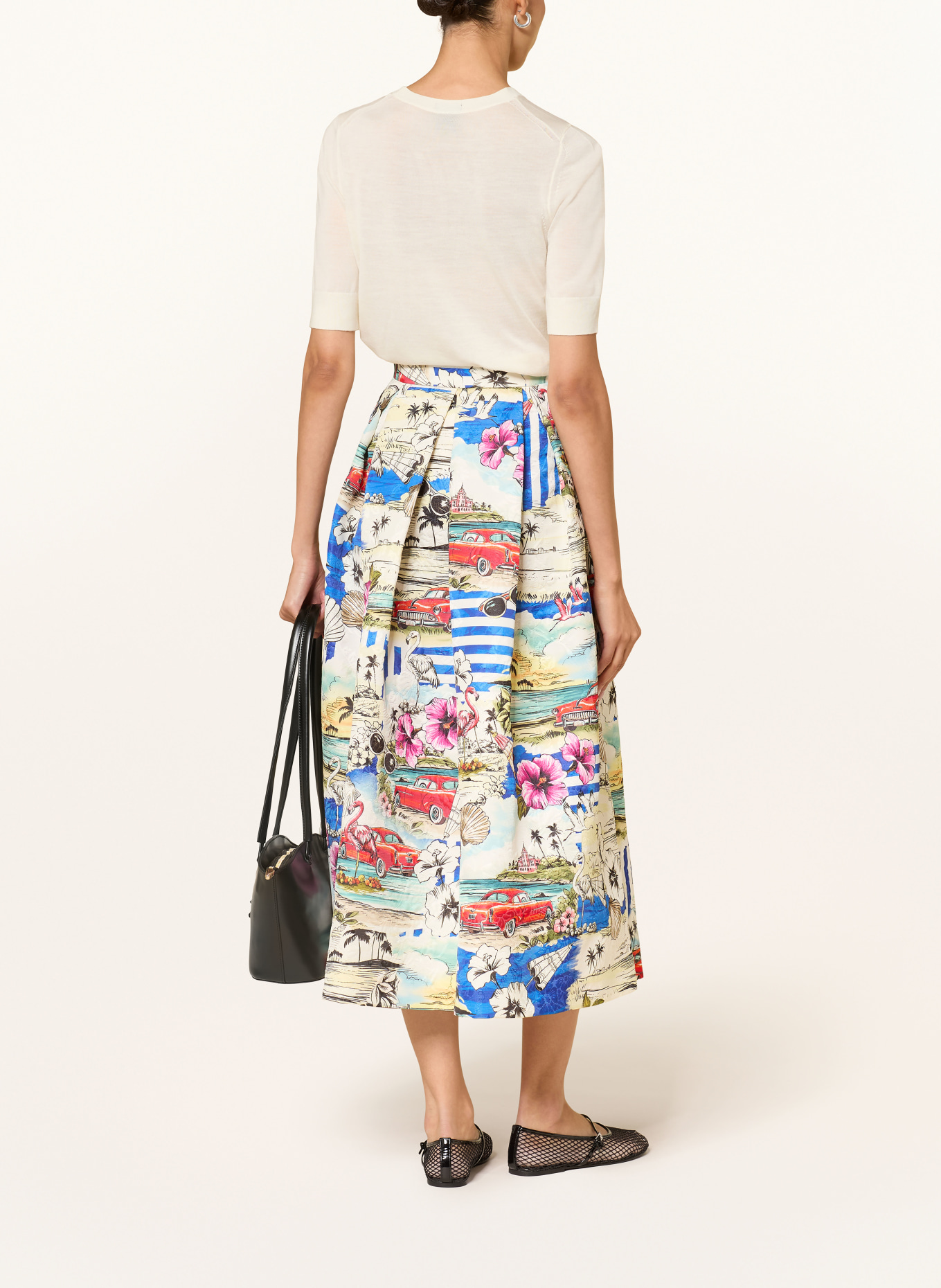 LUNATICA MILANO Jacquard-Rock: WEISS / ROT / BLAU