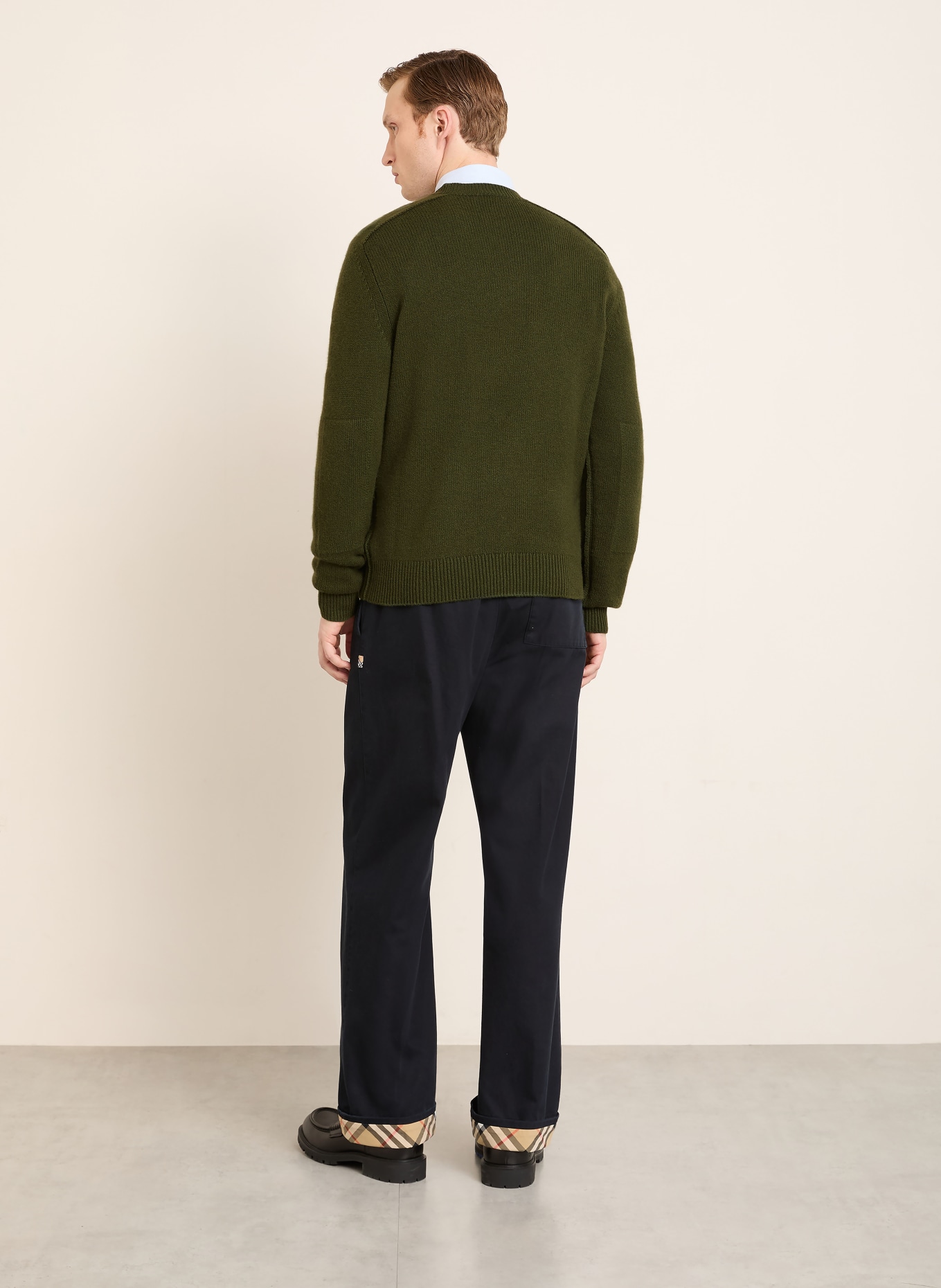 BURBERRY Cashmere-Pullover CLIFFORD: GRÜN