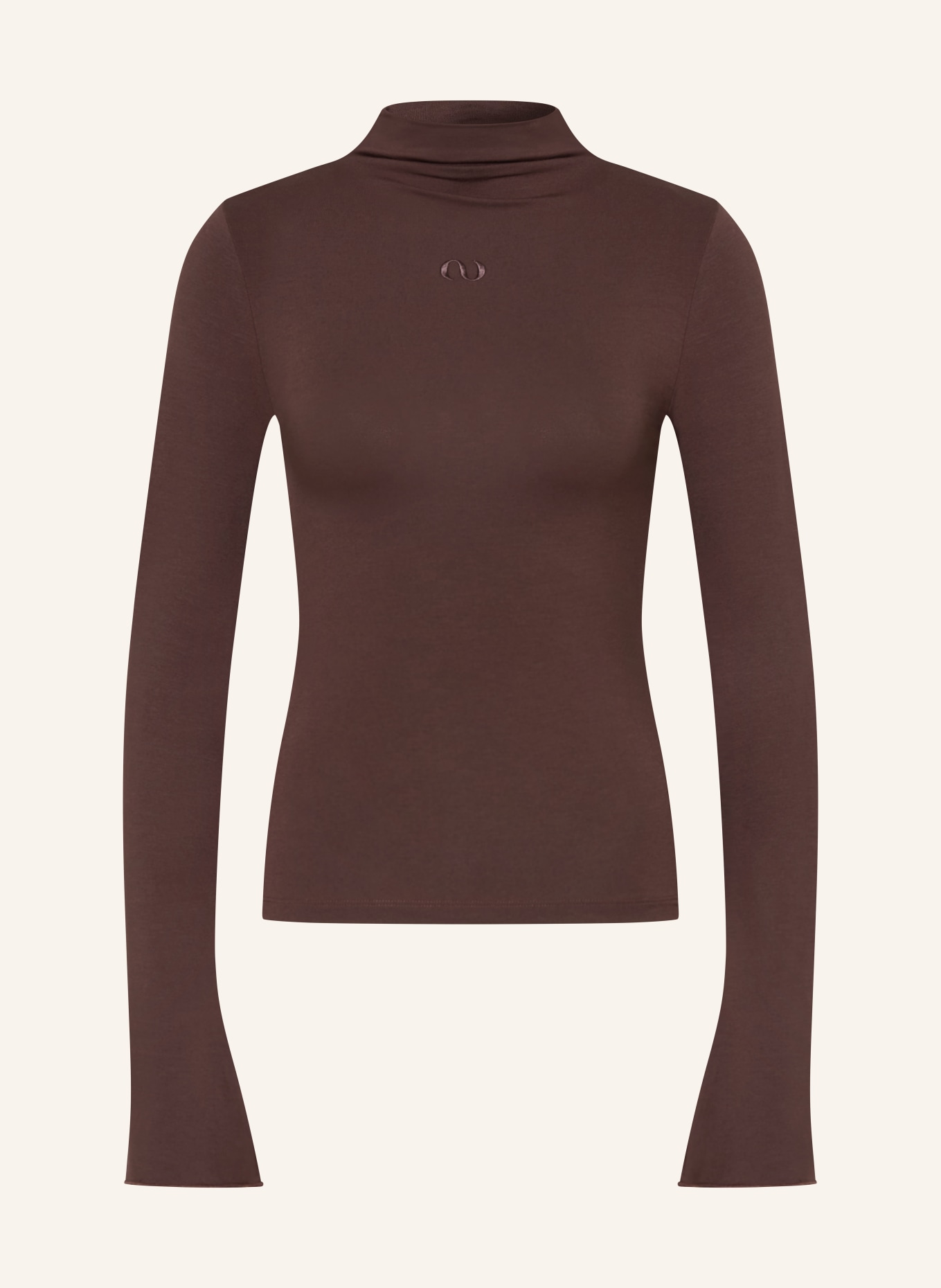 LeGer Studio BESSY long-sleeved shirt: DARK BROWN