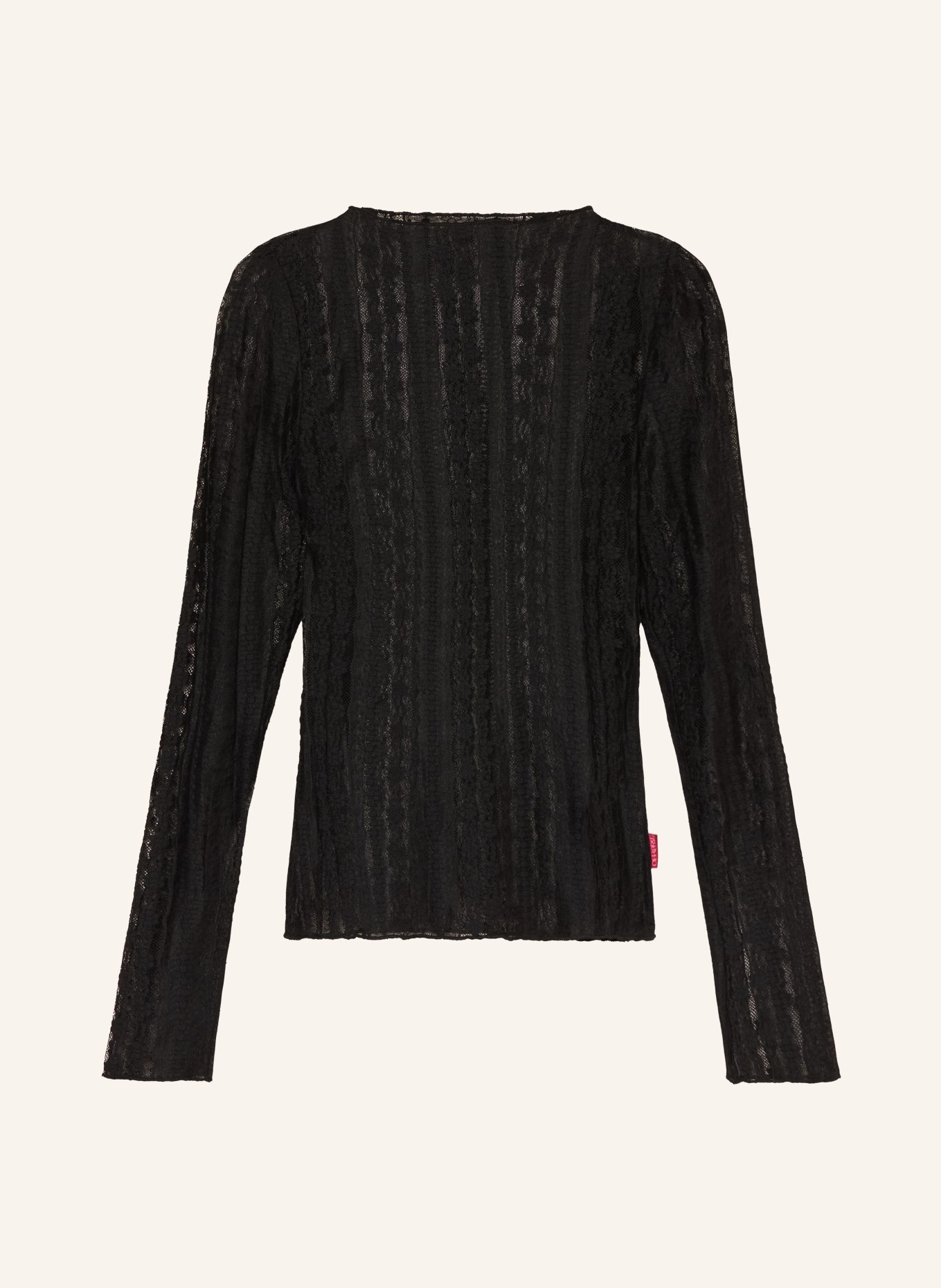 OH APRIL Dlouhé rukávy ZAHARA z krajky: ČERNÁ