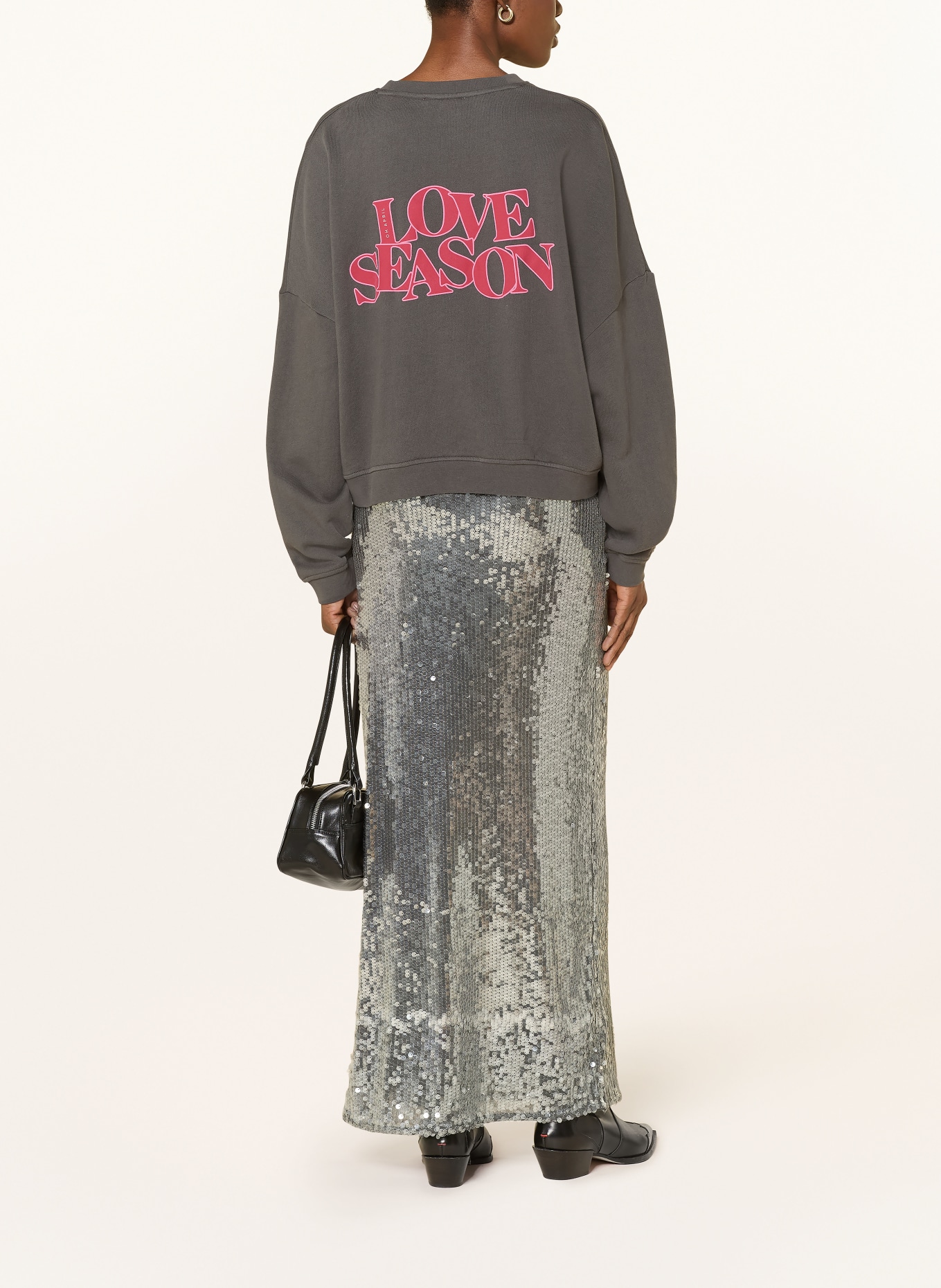 OH APRIL Bluza LOVE SEASON: CZIEMNOSZARY / RÓŻOWY / CIEMNOCZERWONY