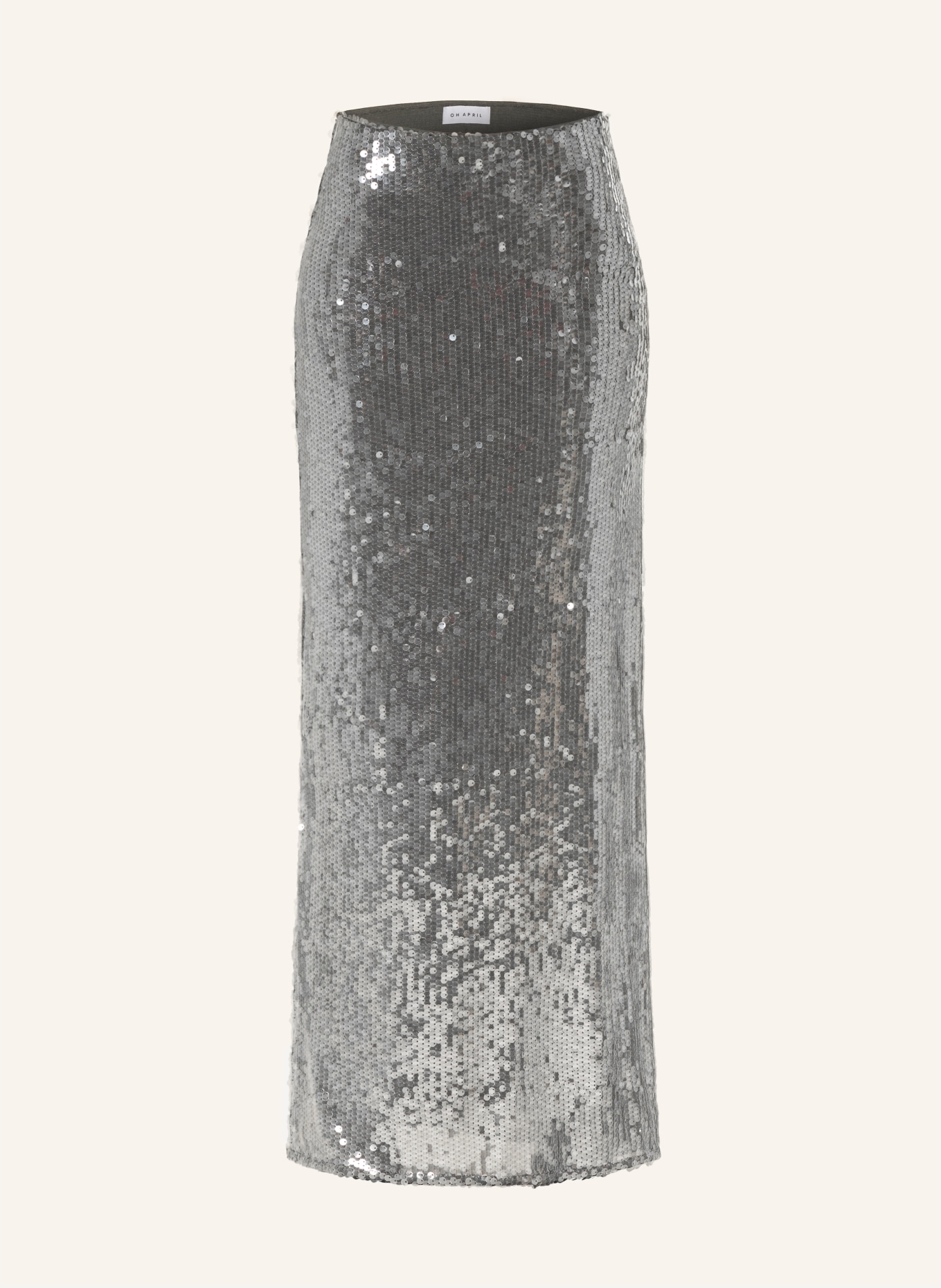 OH APRIL NIKA mesh skirt with sequins: SILVER