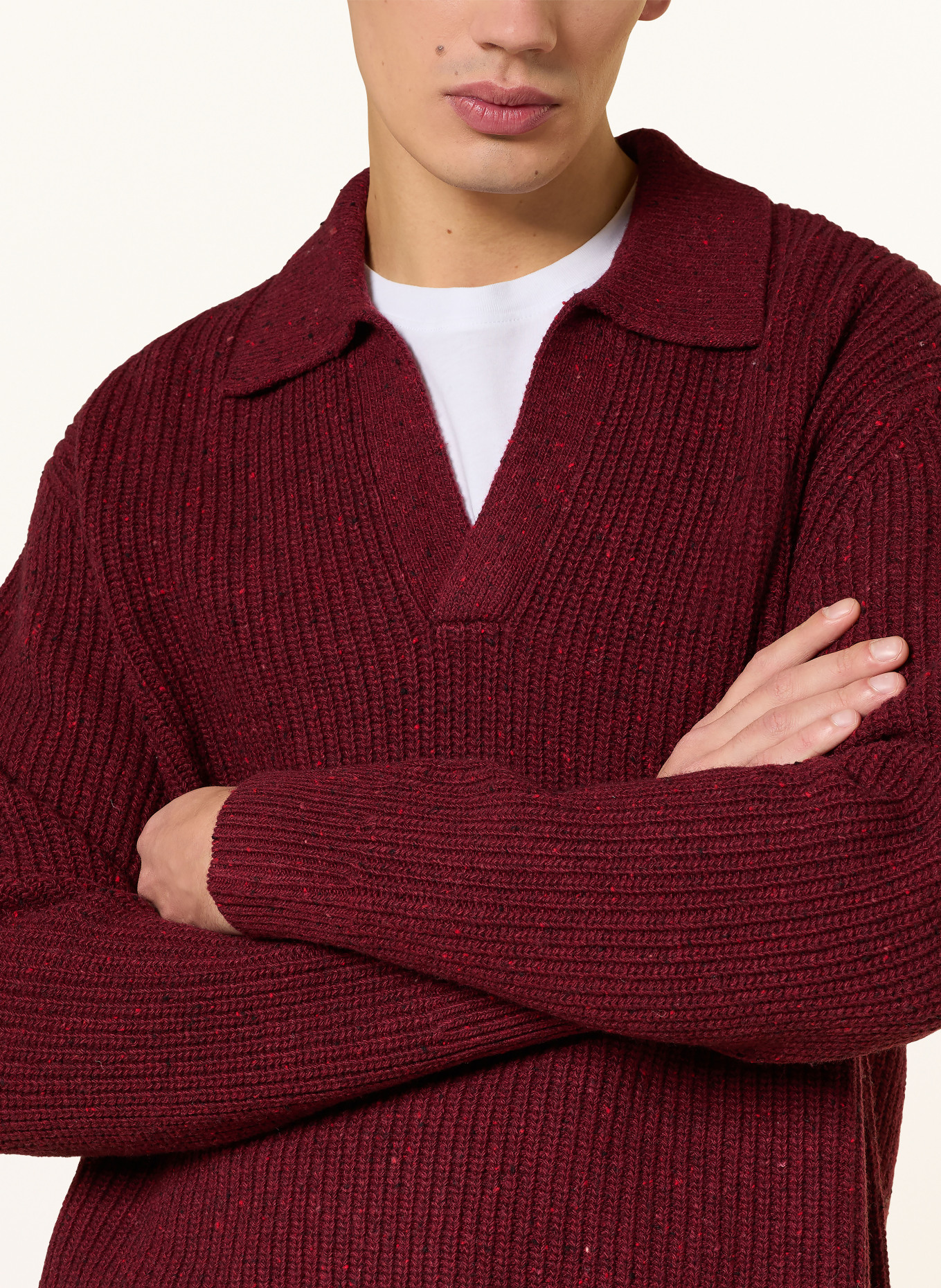 COS SANDER sweater: DARK RED