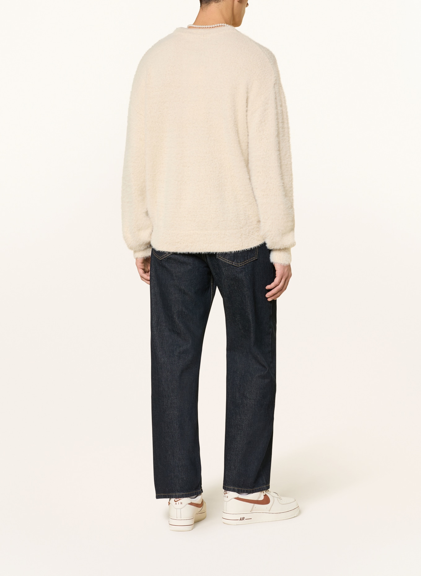 PEGADOR DALIAN sweater: CREAM / DARK BROWN