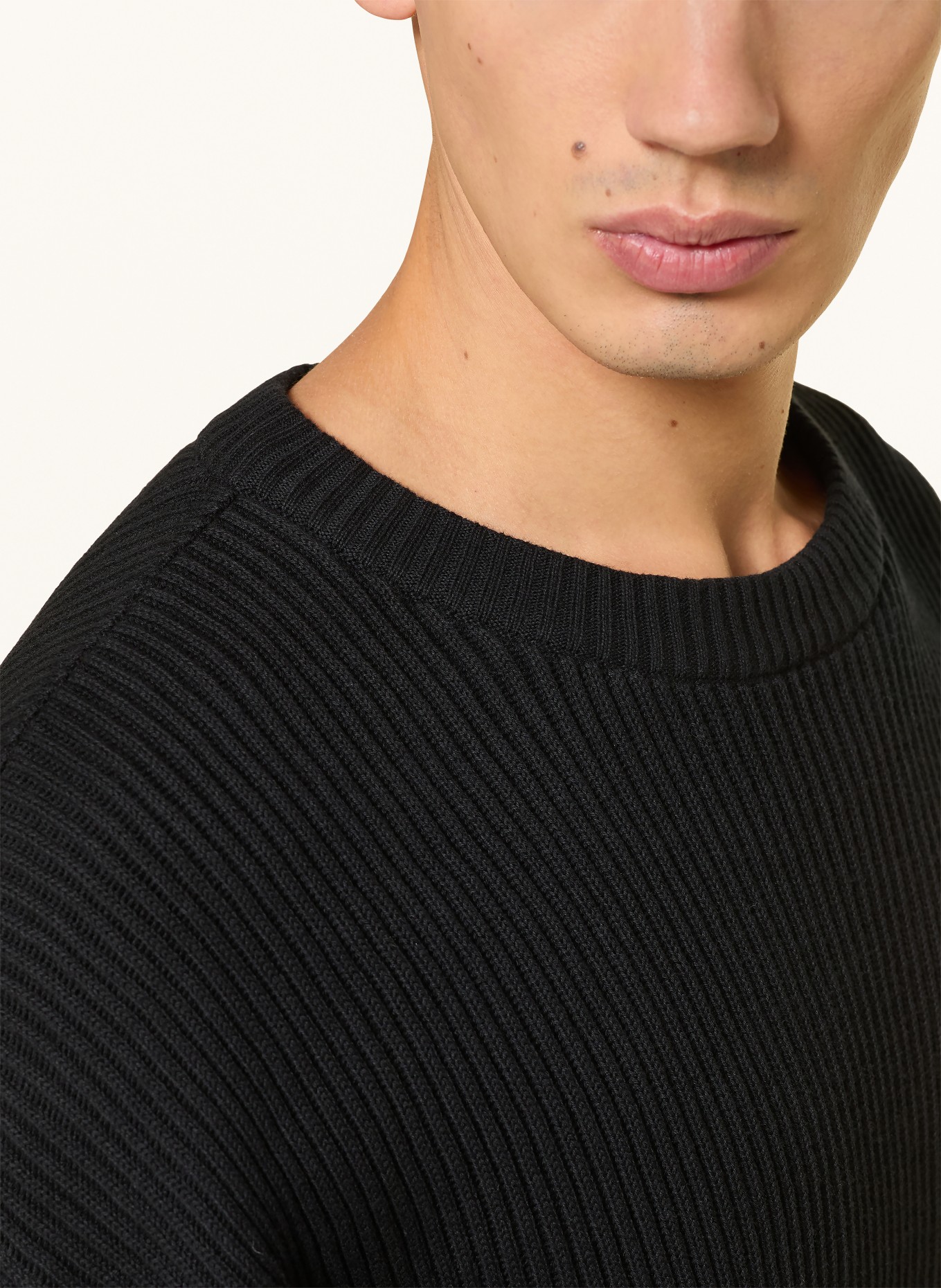 PEGADOR Oversized-Pullover SIGNAR: SCHWARZ