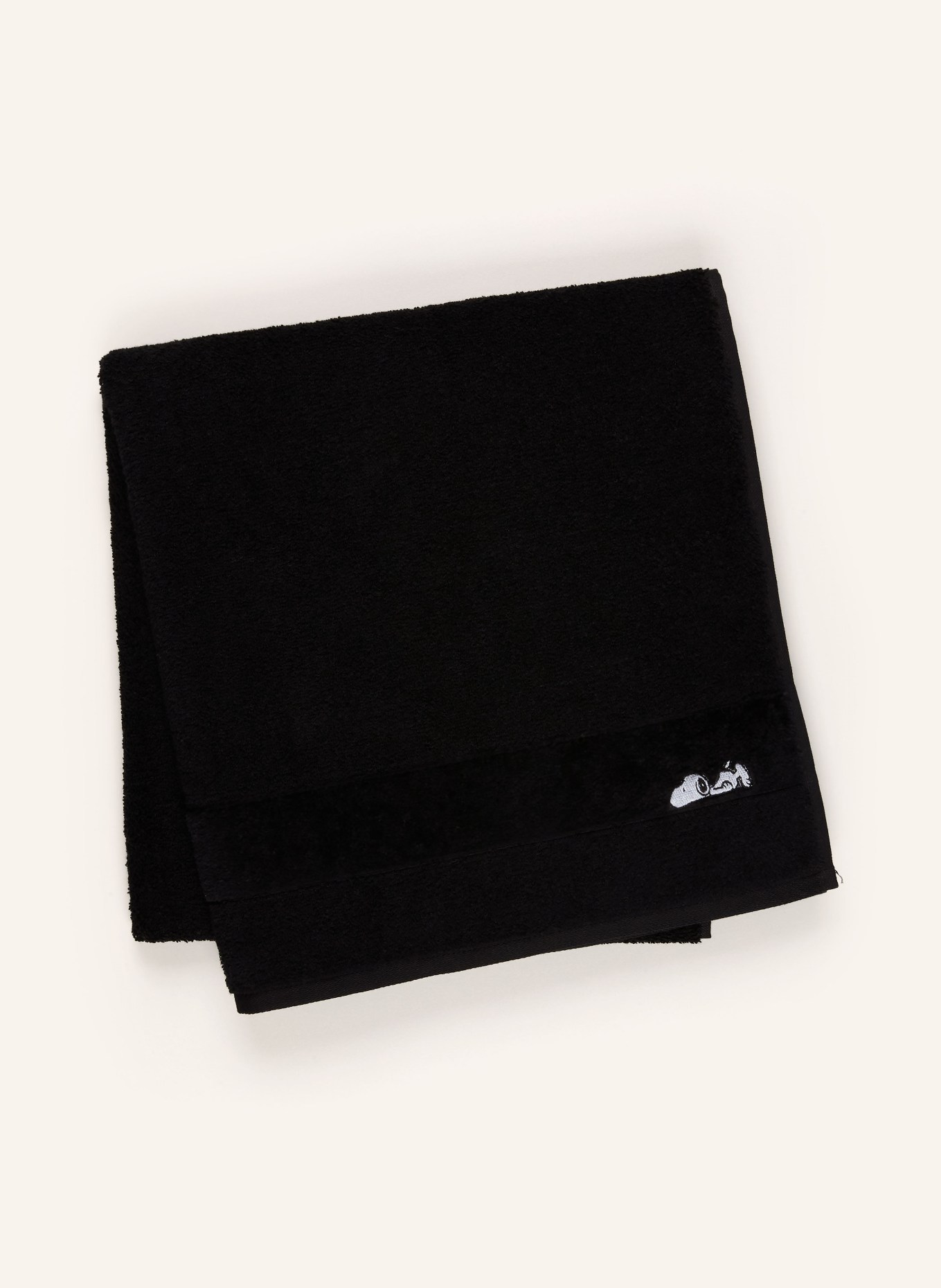 VOSSEN Duschtuch SLEEPY SNOOPY: SCHWARZ