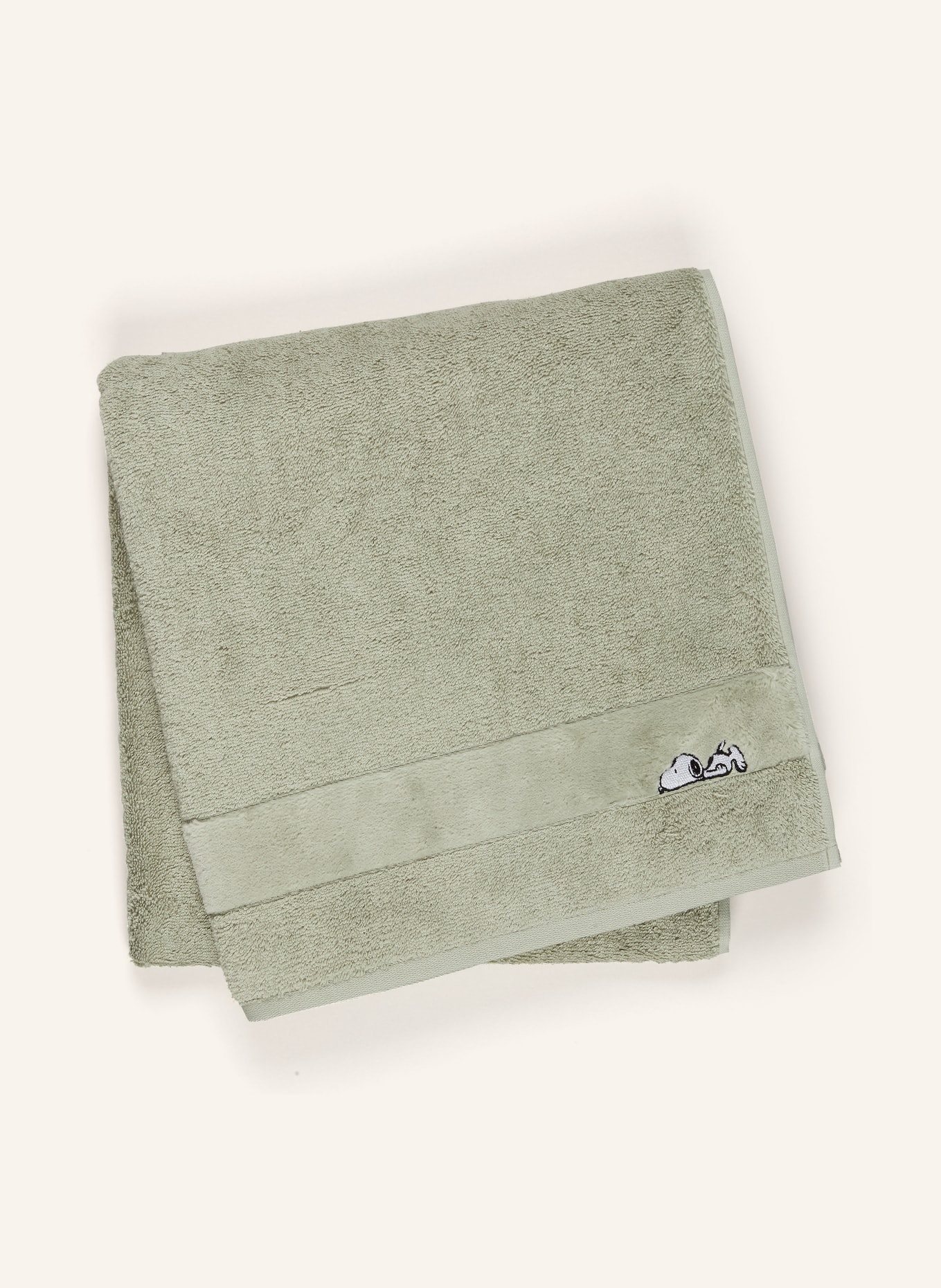 VOSSEN Duschtuch SLEEPY SNOOPY: HELLGRÜN