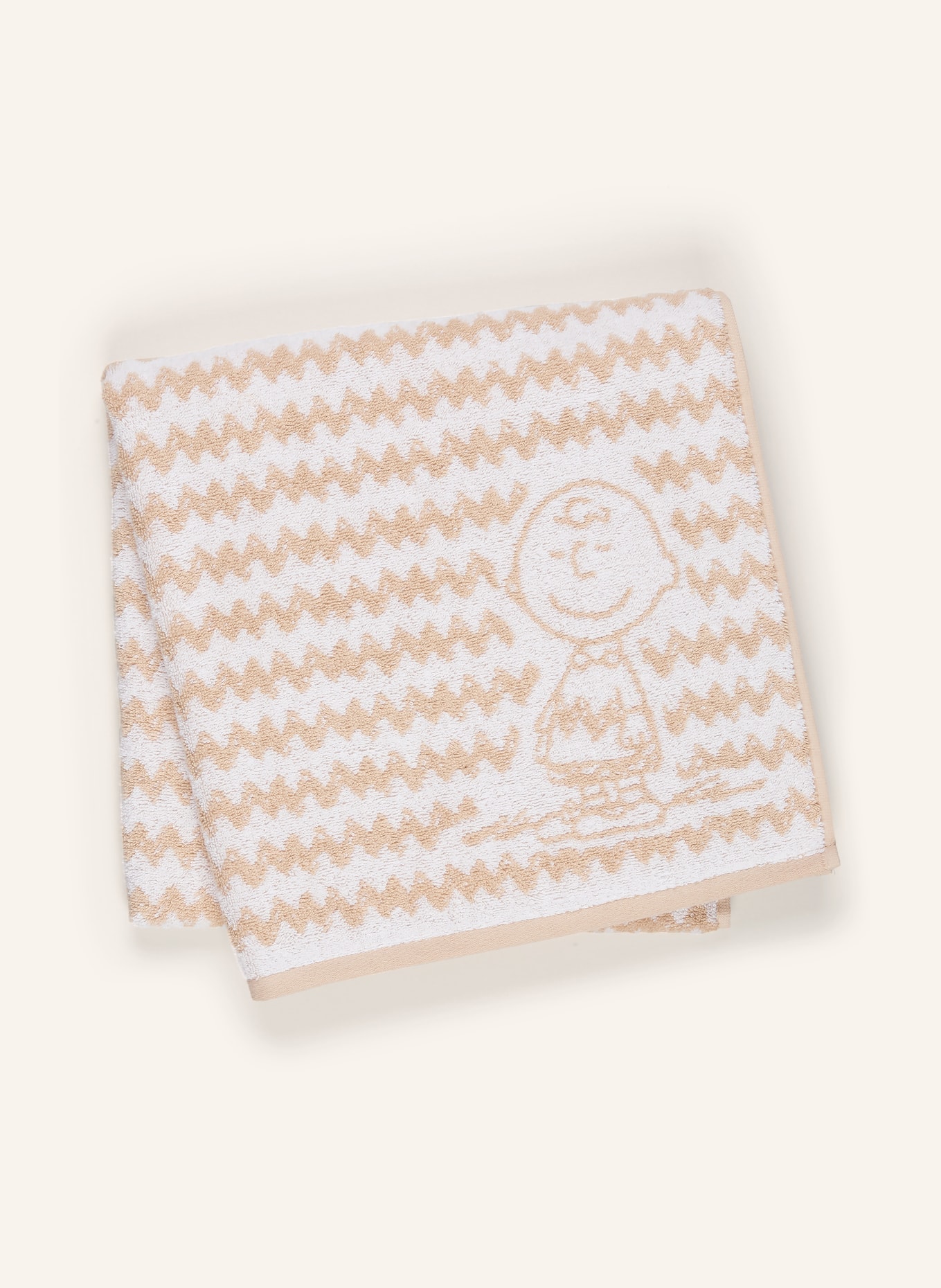 VOSSEN Duschtuch CHARLIE BROWN: BEIGE / CREME