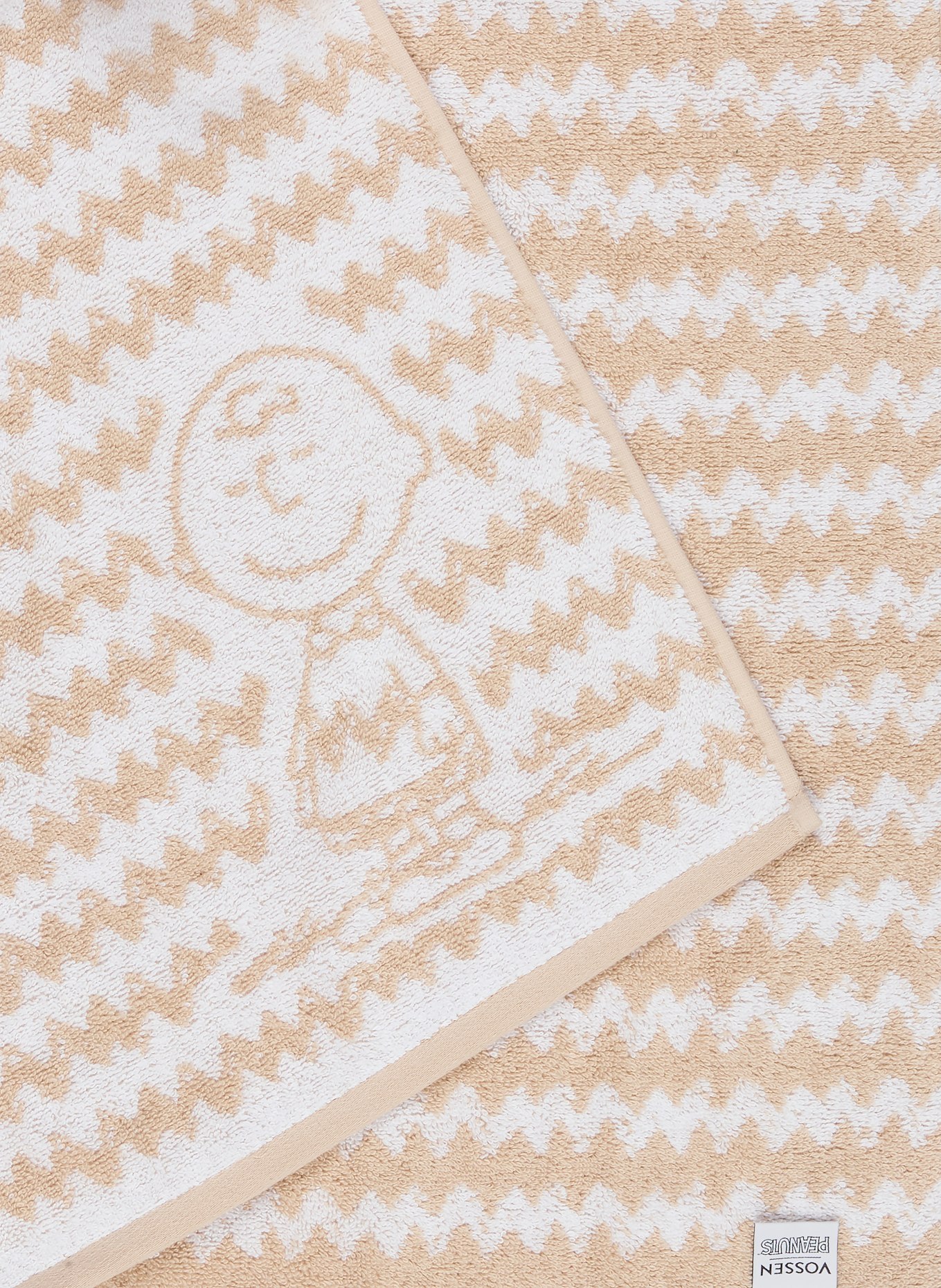 VOSSEN Duschtuch CHARLIE BROWN: BEIGE / CREME