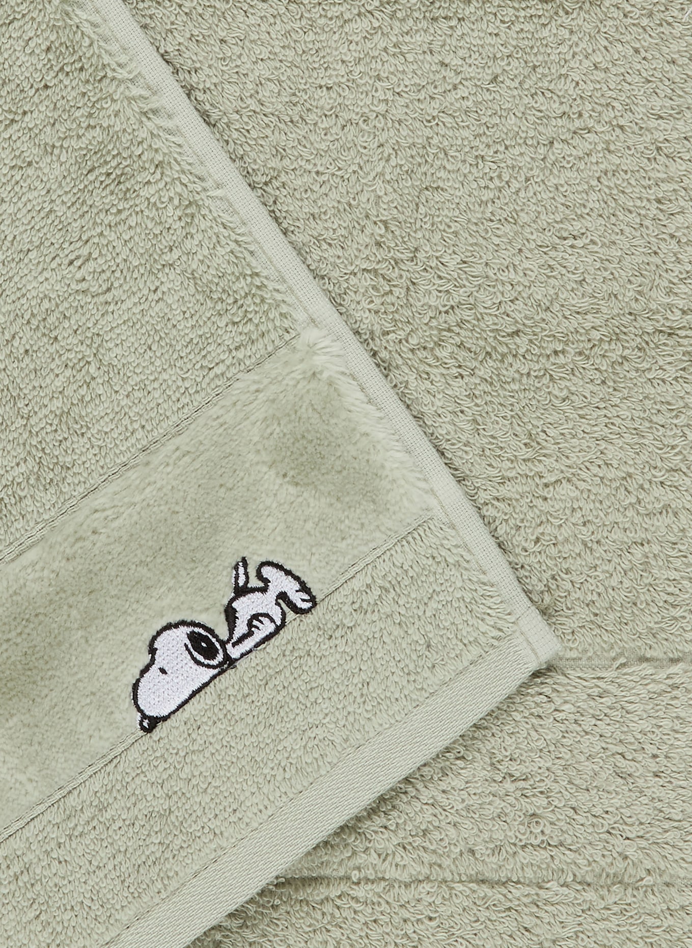 VOSSEN 2er-Set Gästehandtücher SLEEPY SNOOPY: HELLGRÜN