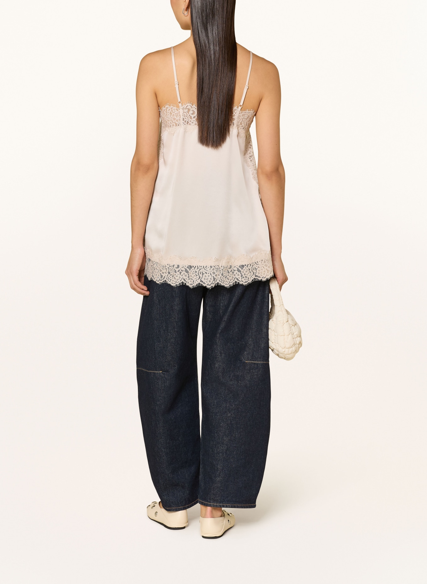 darling harbour Satintop mit Spitze: STONE