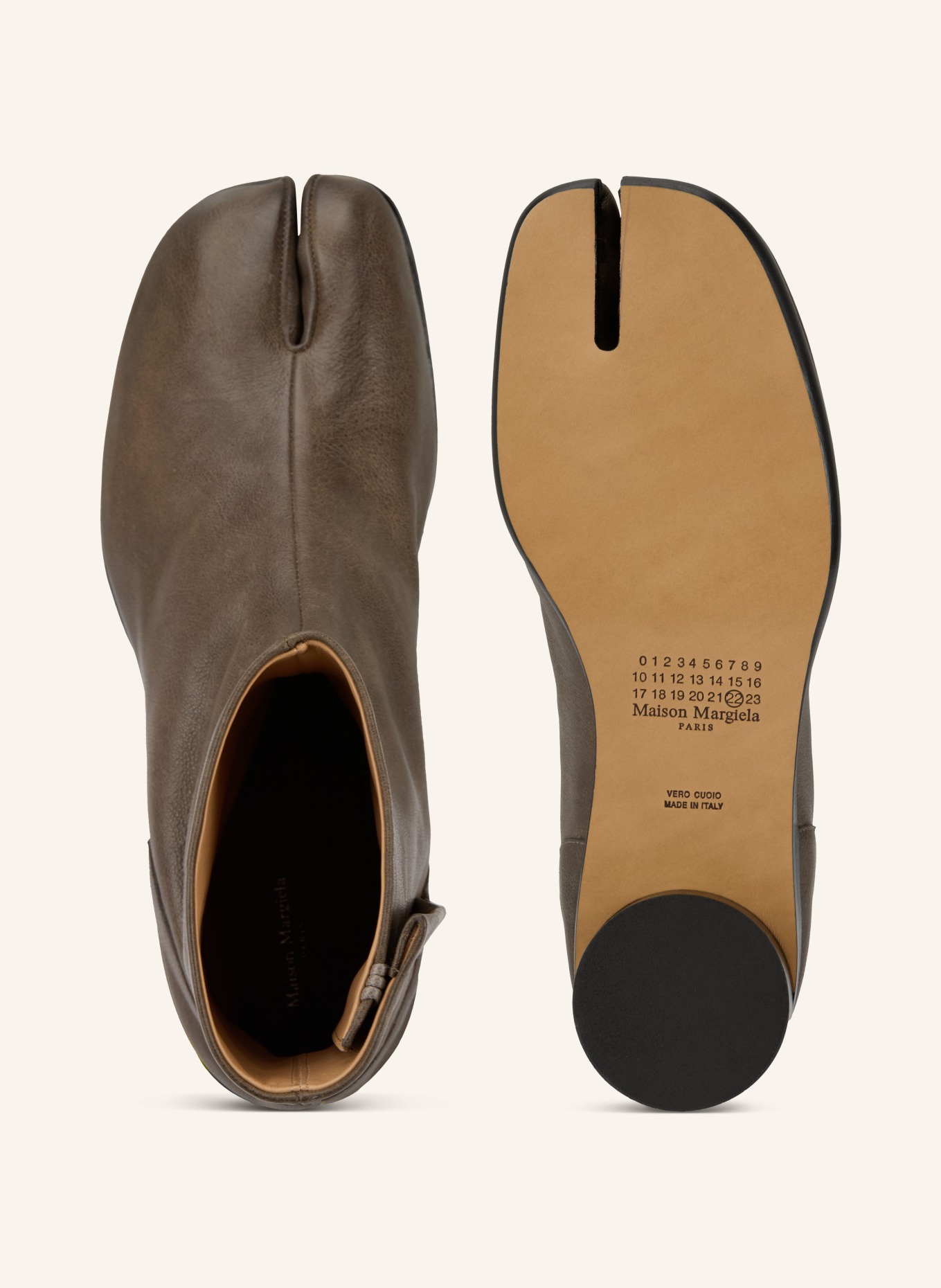 Maison Margiela TABI ankle boots: OLIVE