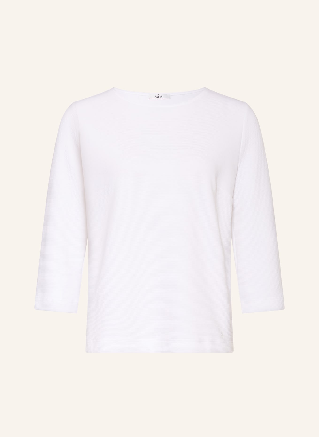 ZAÍDA Shirt with 3/4-length sleeves: WHITE
