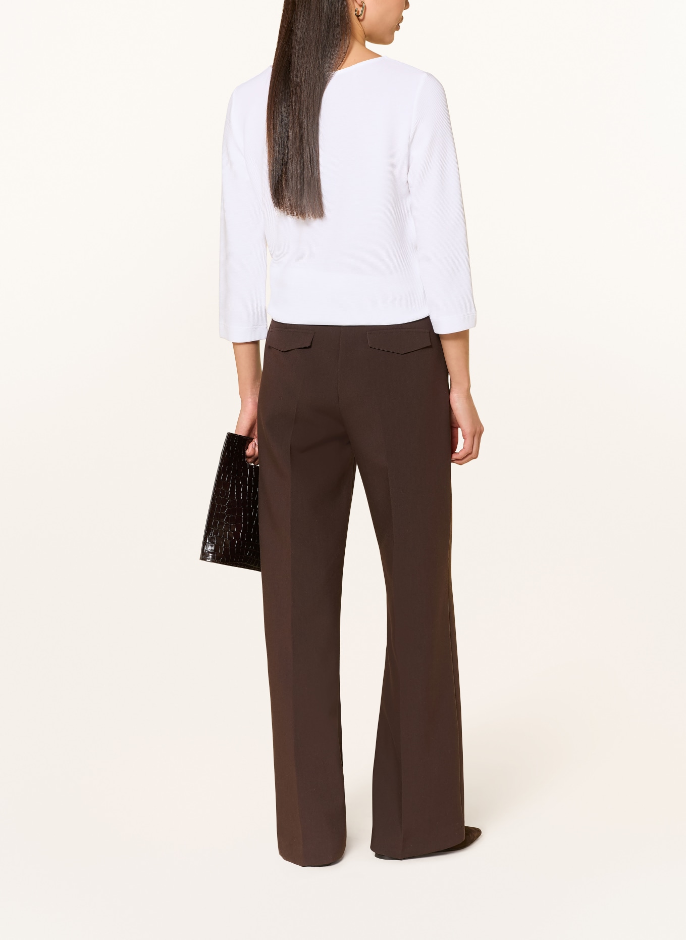 ZAÍDA Shirt with 3/4-length sleeves: WHITE