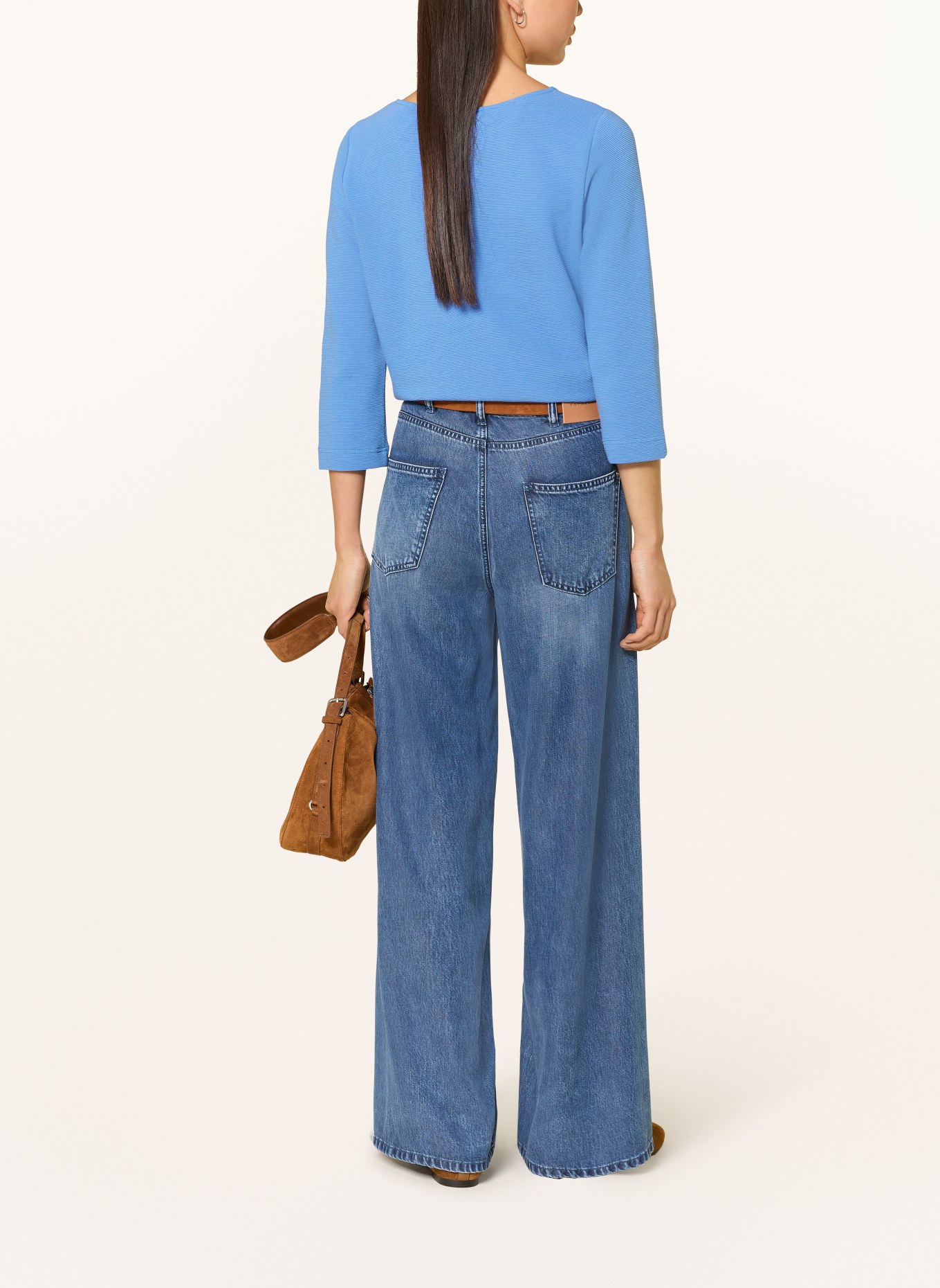 ZAÍDA Shirt with 3/4-length sleeves: BLUE