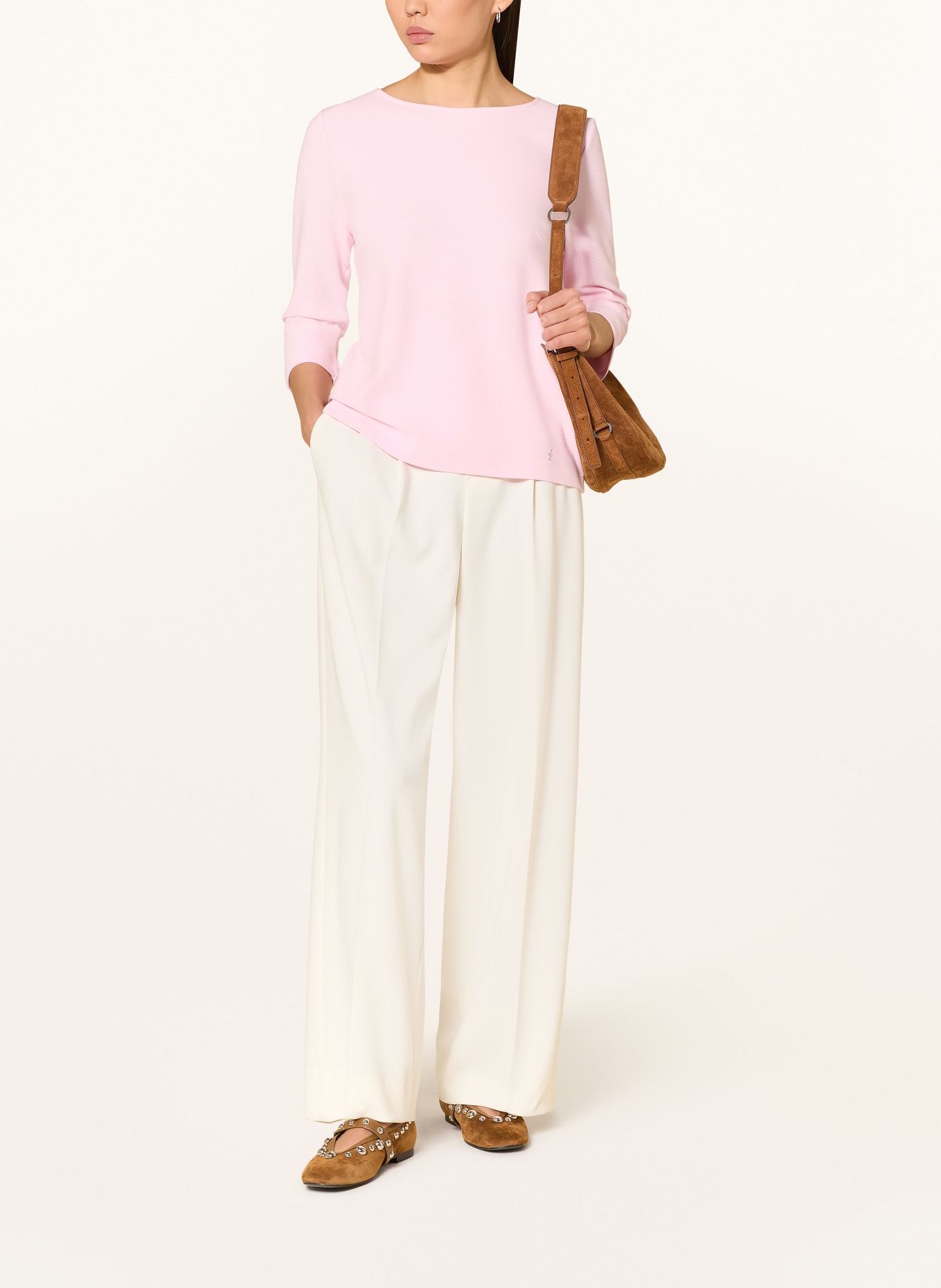 ZAÍDA Shirt mit 3/4-Arm: HELLROSA