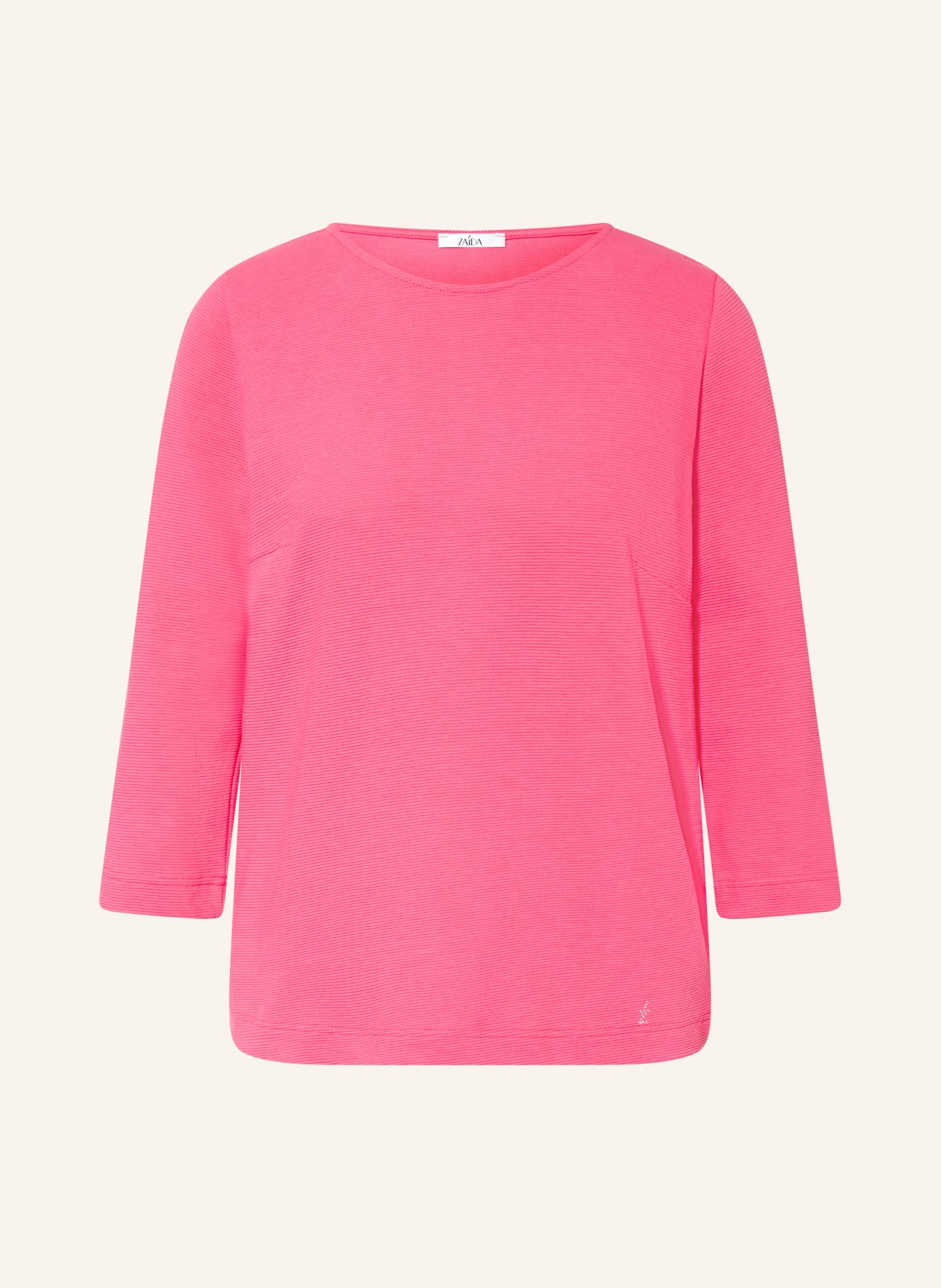 ZAÍDA Shirt mit 3/4-Arm: NEONROSA