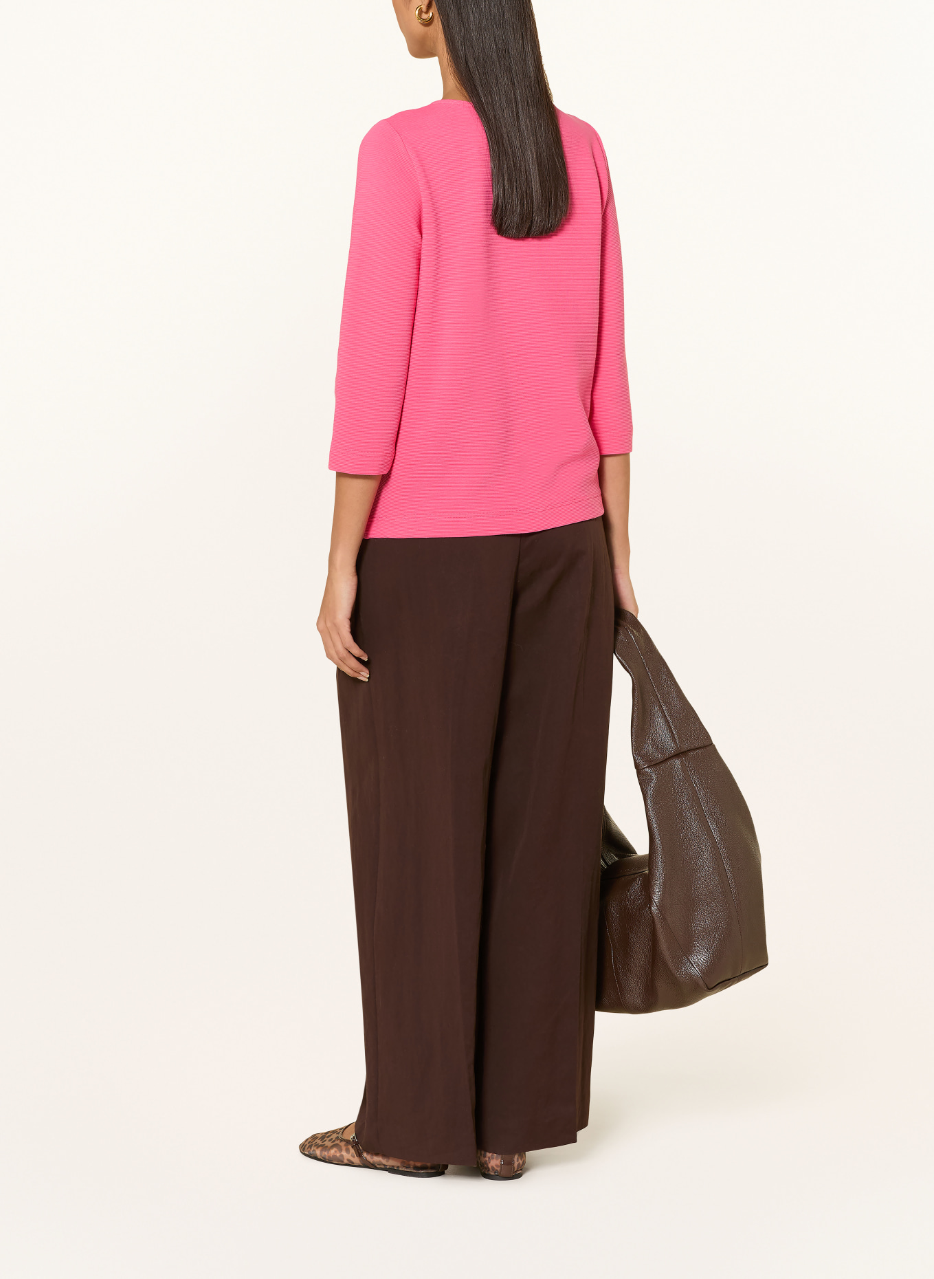 ZAÍDA Shirt mit 3/4-Arm: NEONROSA