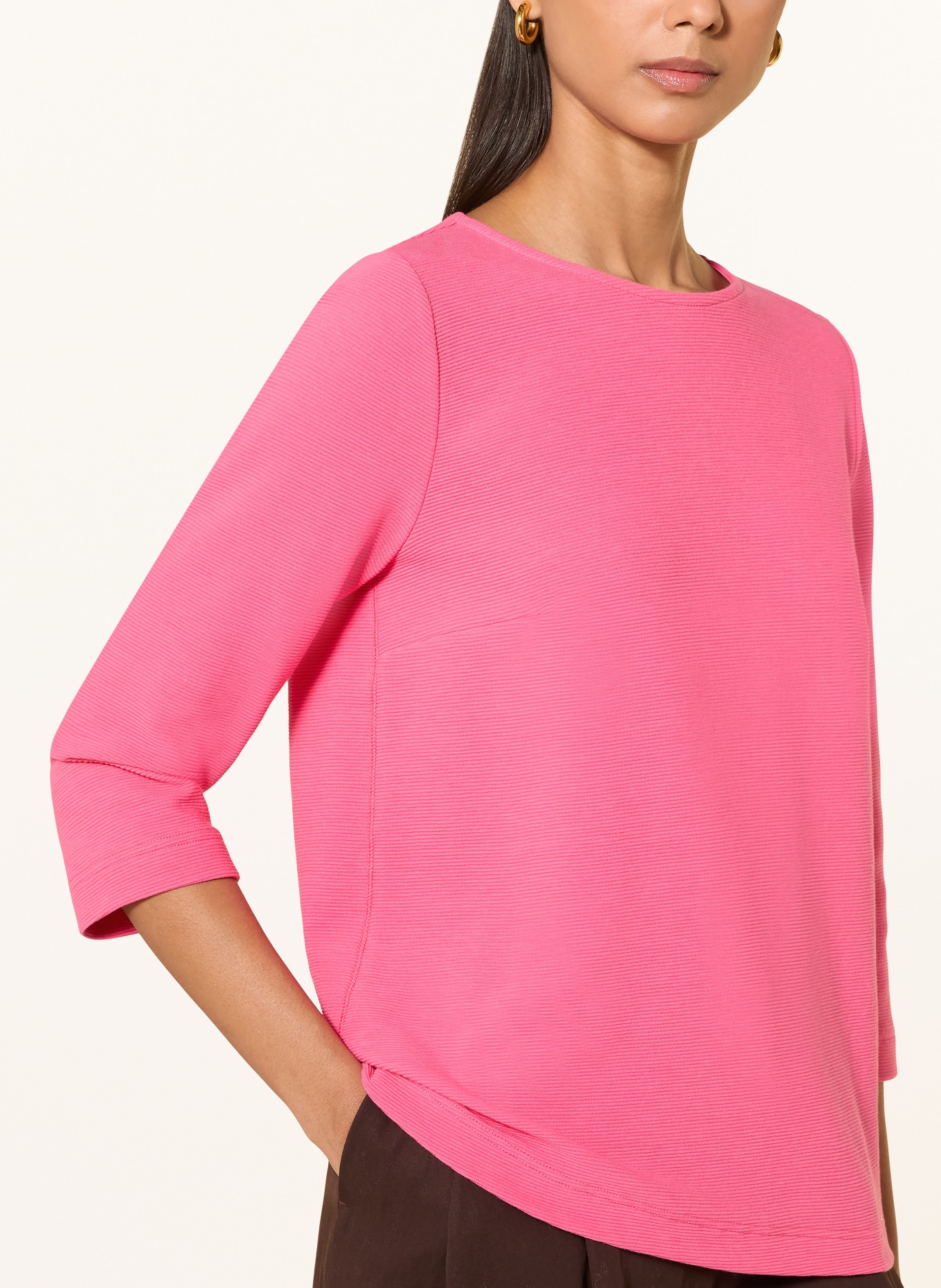 ZAÍDA Shirt mit 3/4-Arm: NEONROSA