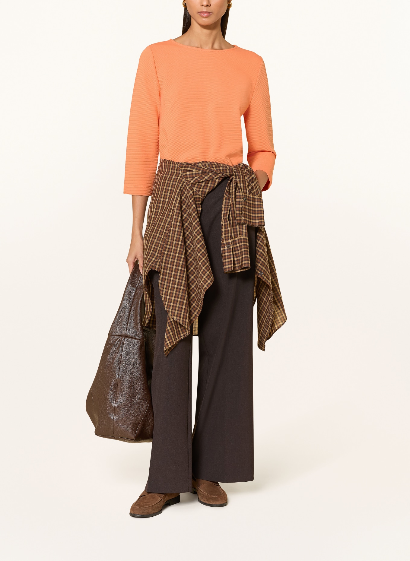 ZAÍDA Shirt mit 3/4-Arm: HELLORANGE