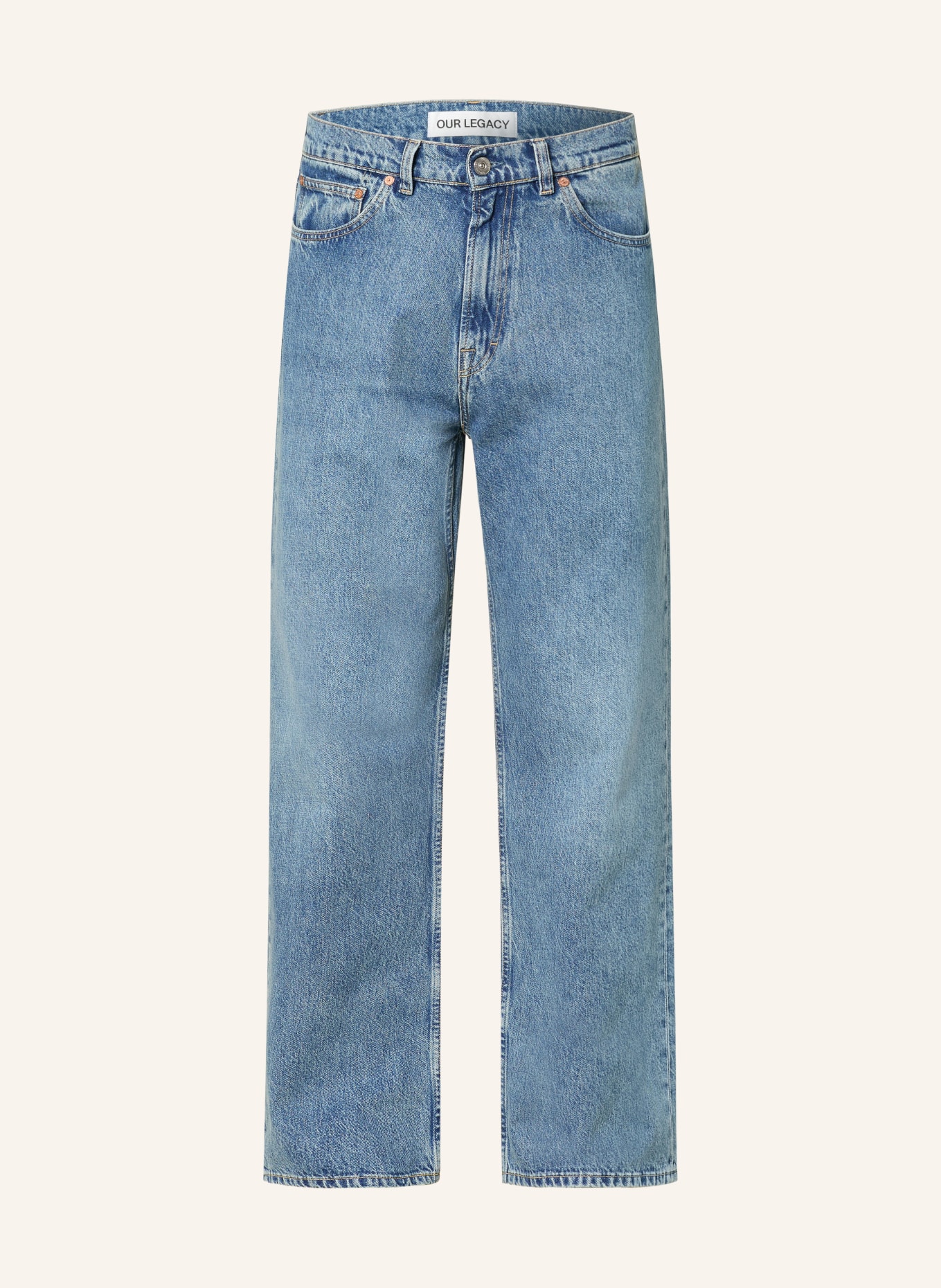 OUR LEGACY Dżinsy THIRD CUT Relaxed Fit: Blue Tech Wash Denim